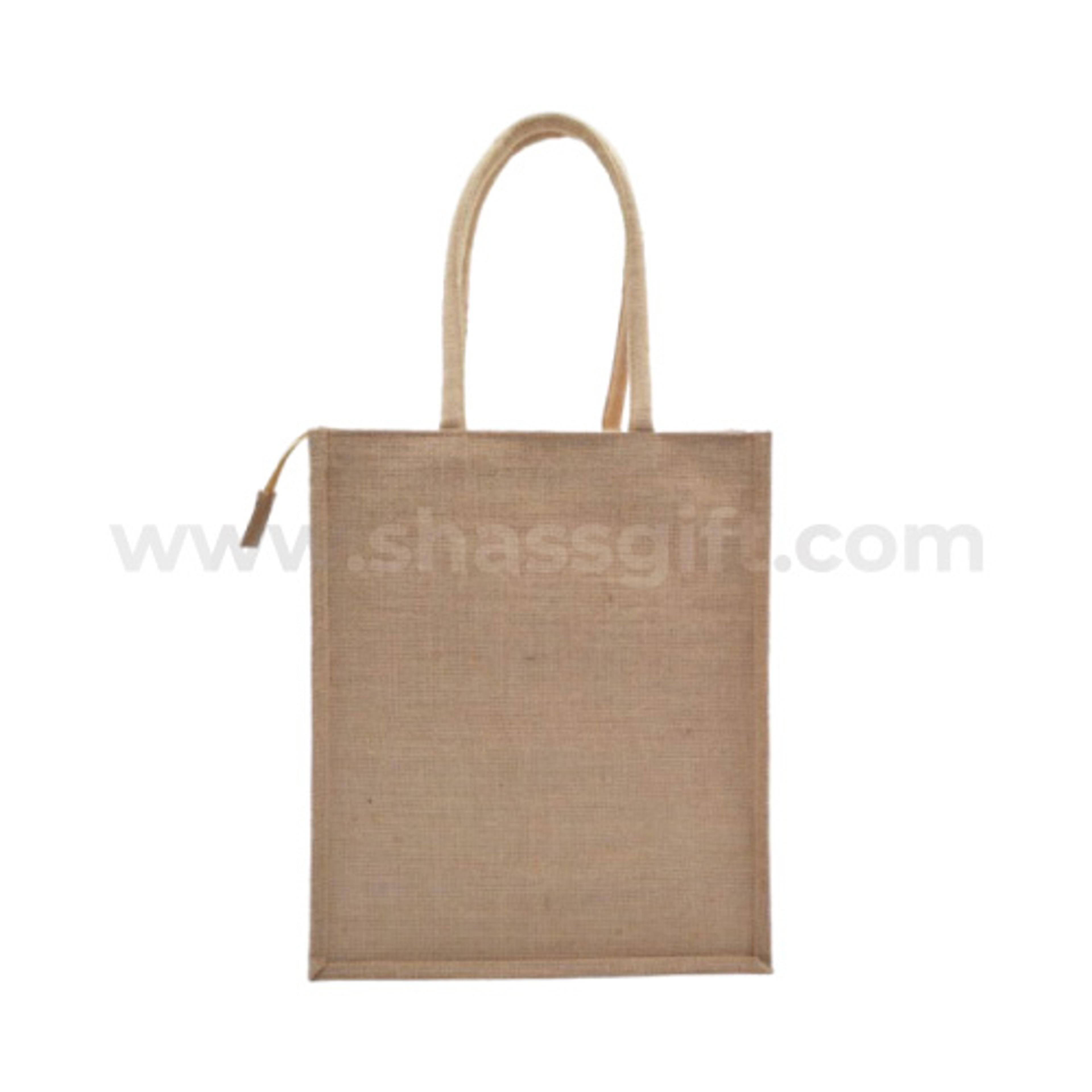 Vertical Jute bag With Zipper