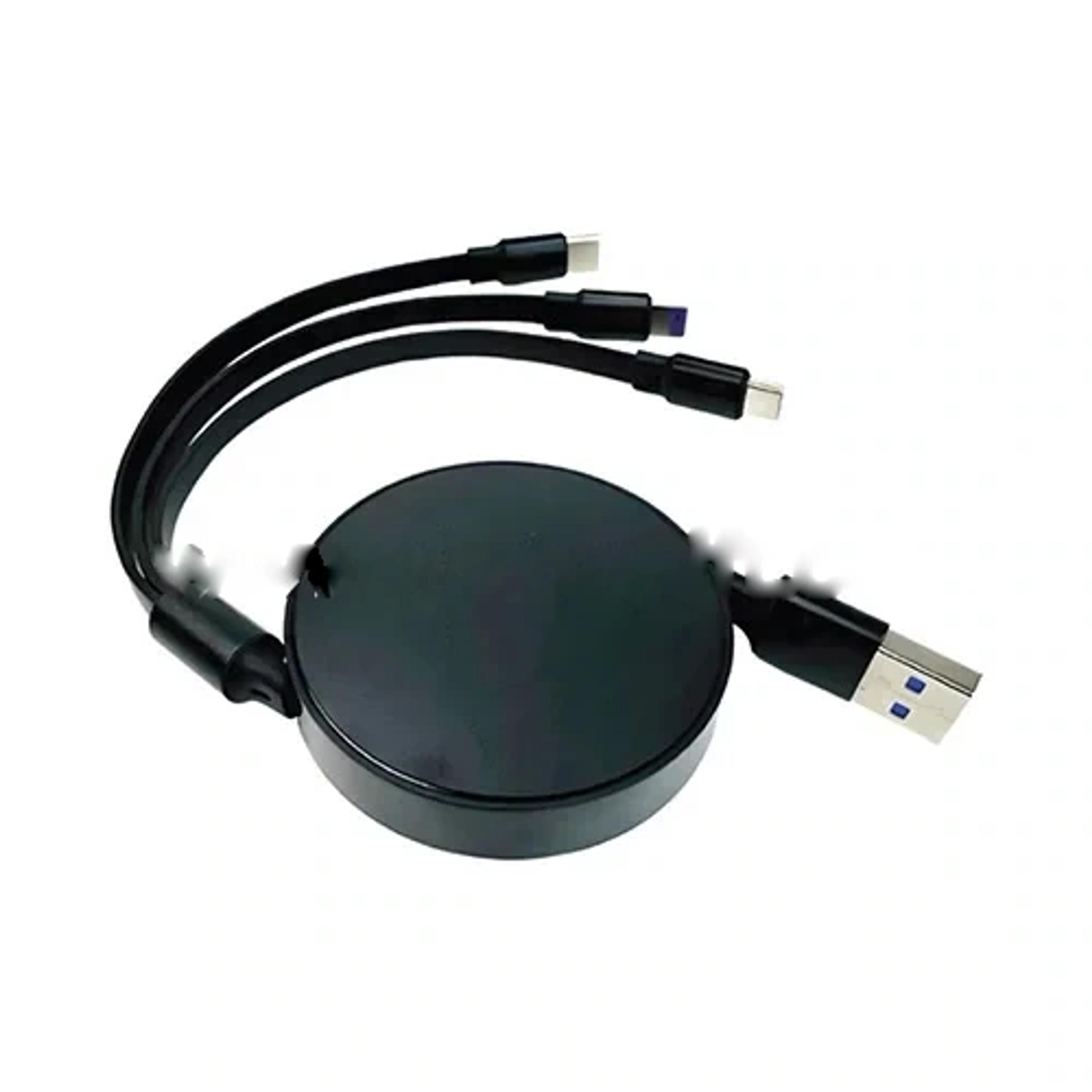 Multi Charging Retractable Cable 3 In 1