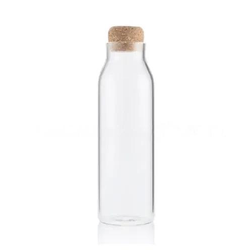 Borosilicate Glass Bottle With Cork Lid - 1200ml