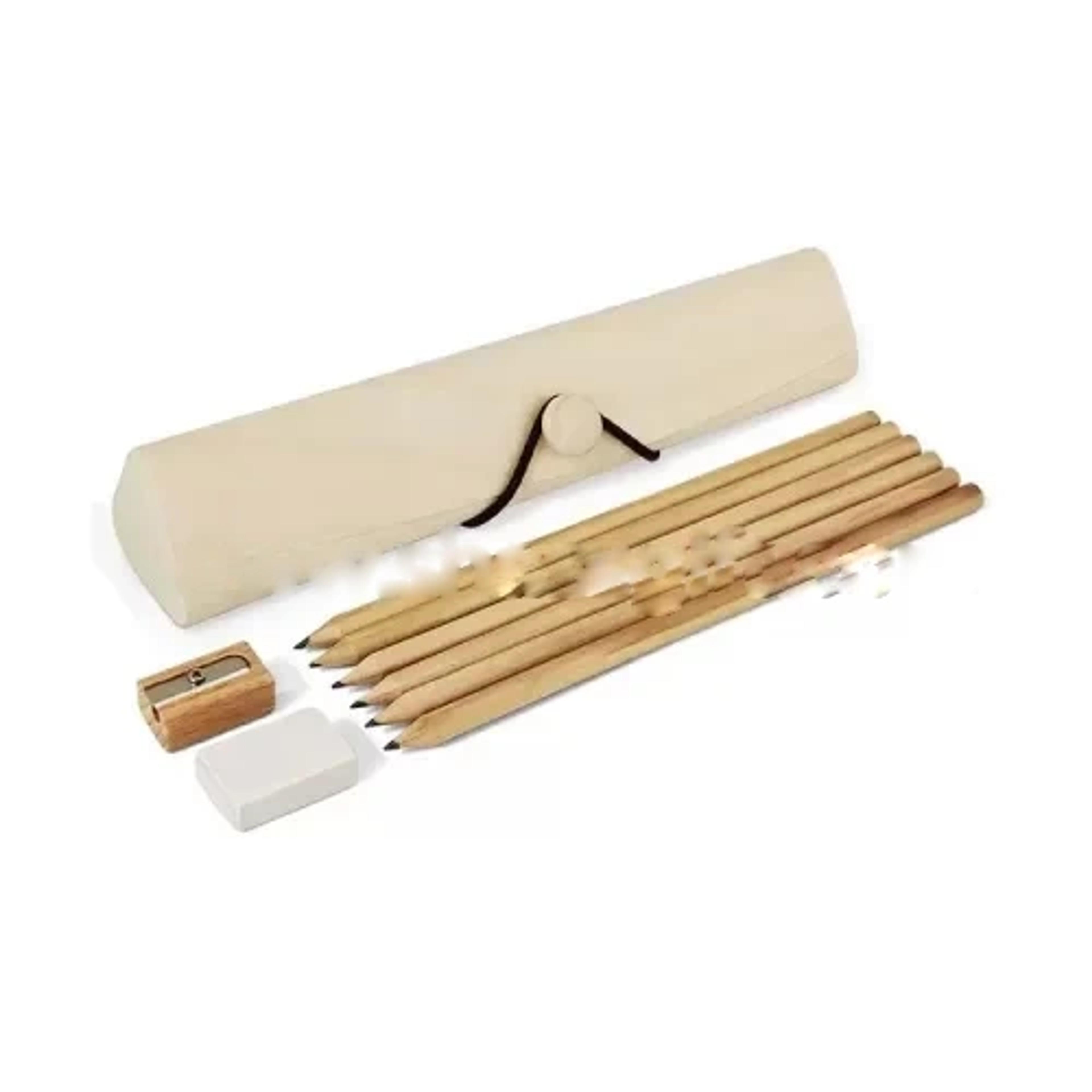 Pencil Set With Sharpener &amp; Eraser