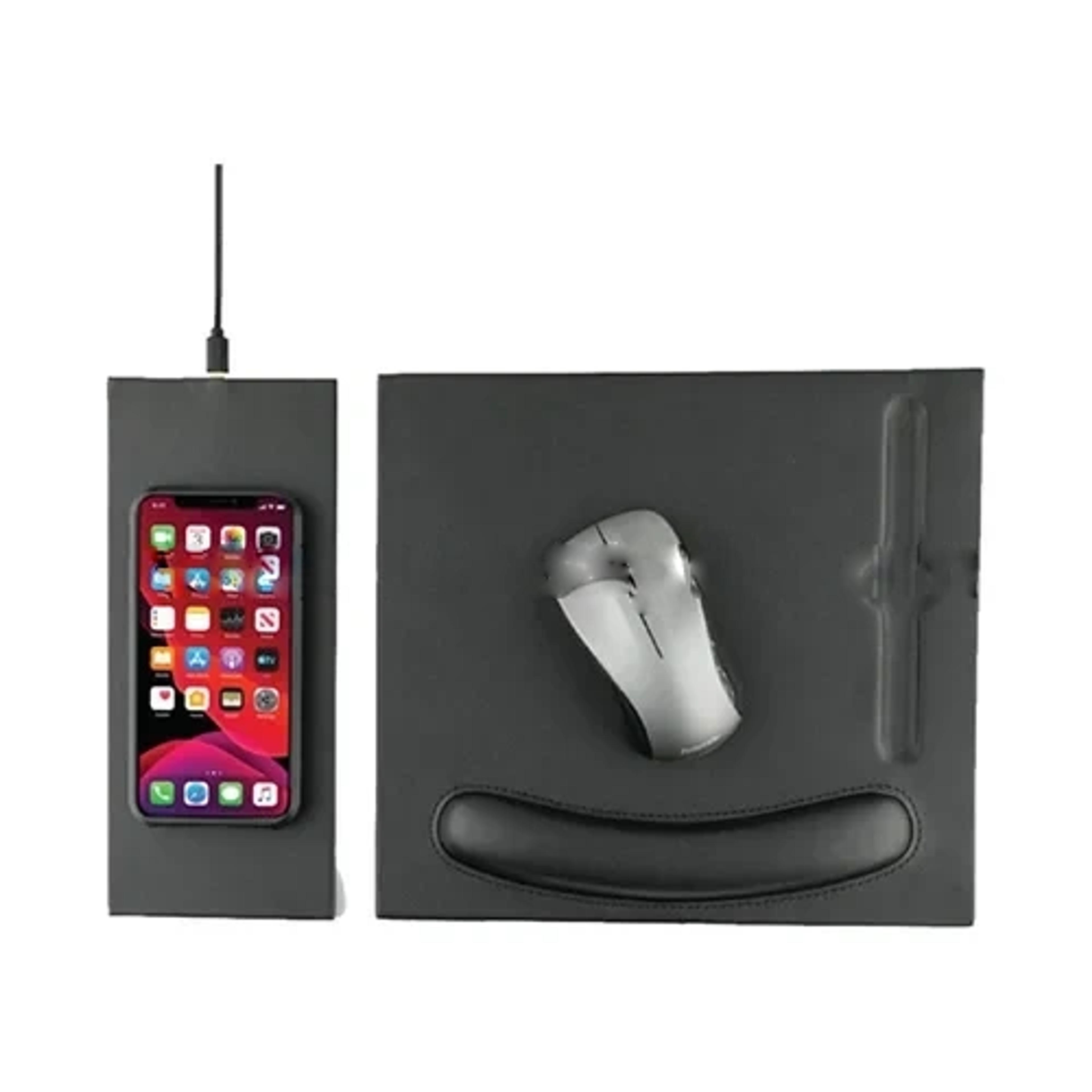 Wireless Charger PU Mouse Pad