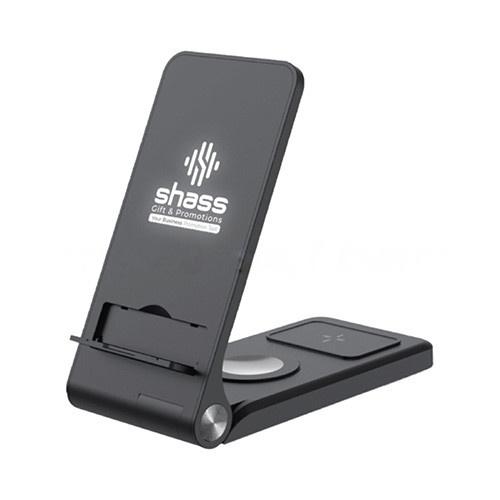 Foldable Wireless Charging Station 15w & Light Up Logo