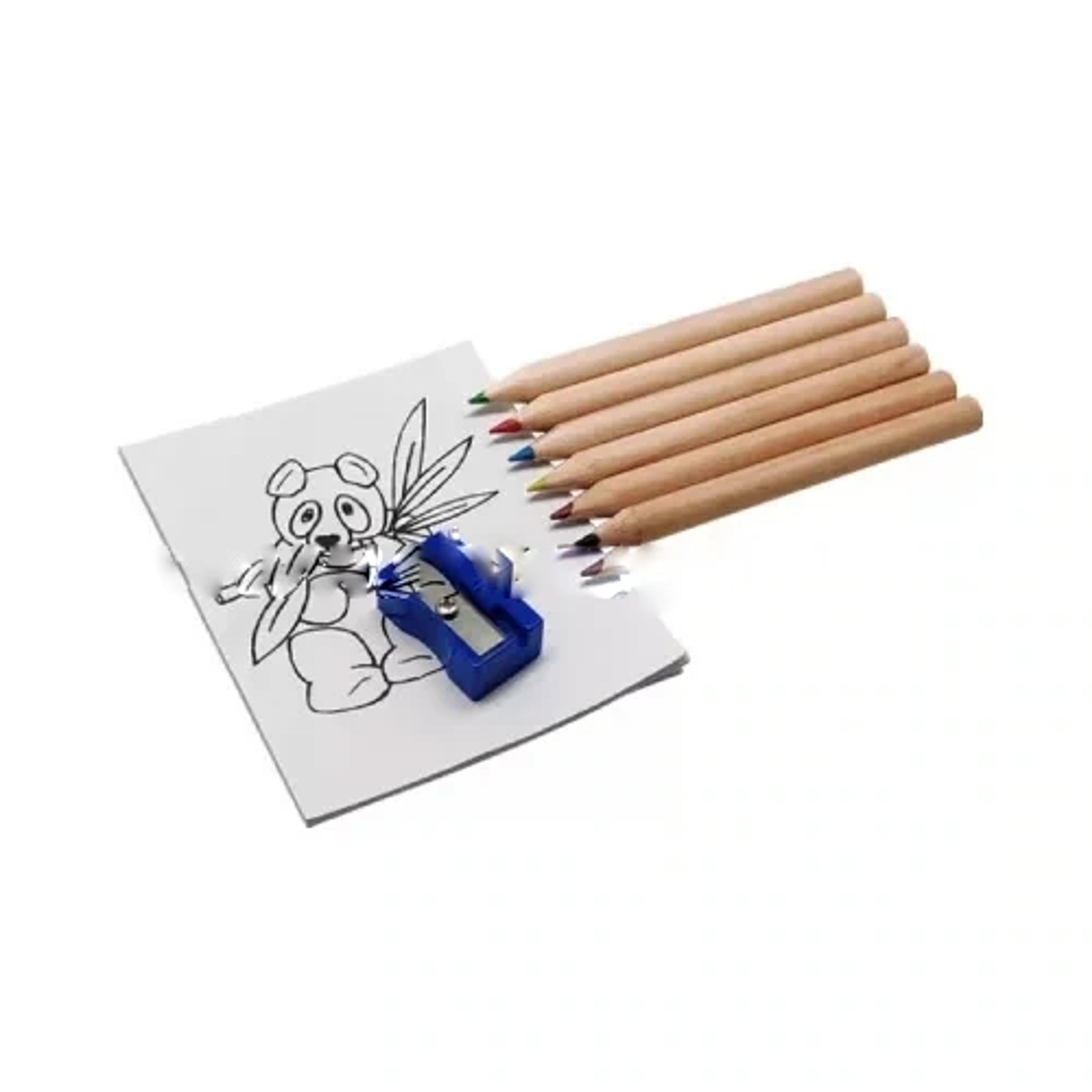 Colored Pencil Set With Coloring Sheets