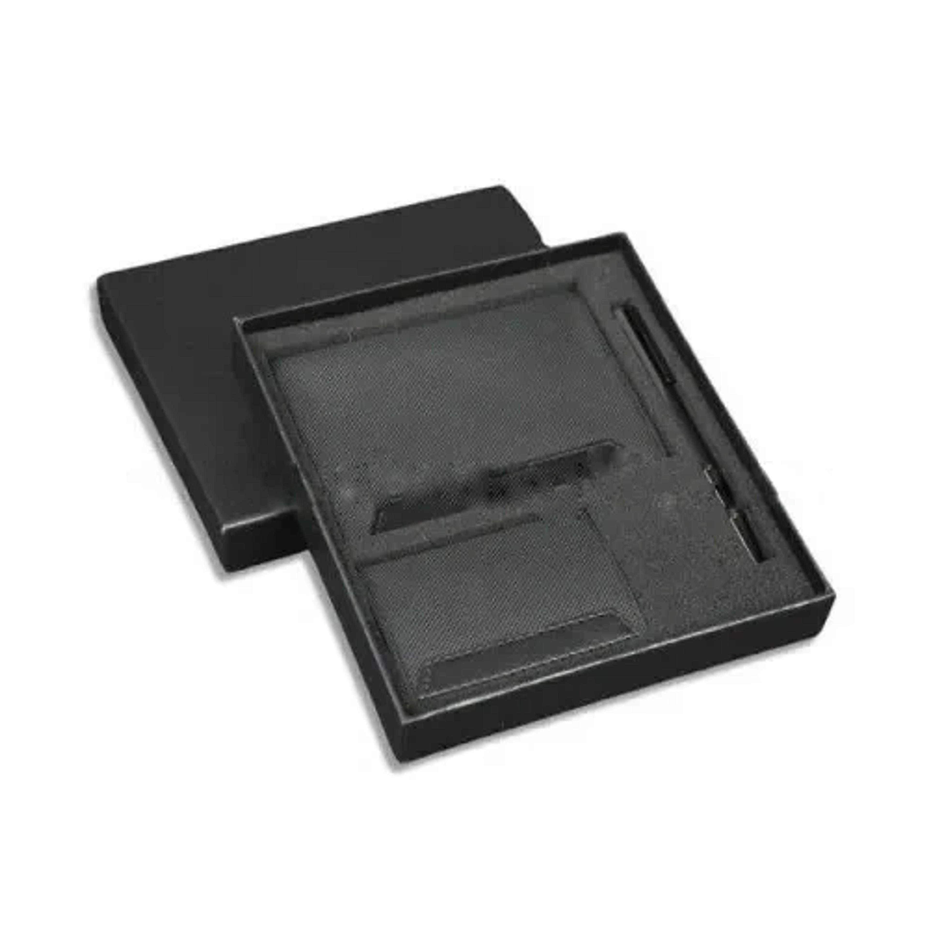 Executive Set of Passport Cover, Name Card Holder and Metal Pen