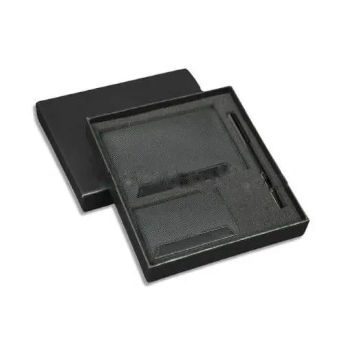 Executive Set of Passport Cover, Name Card Holder and Metal Pen