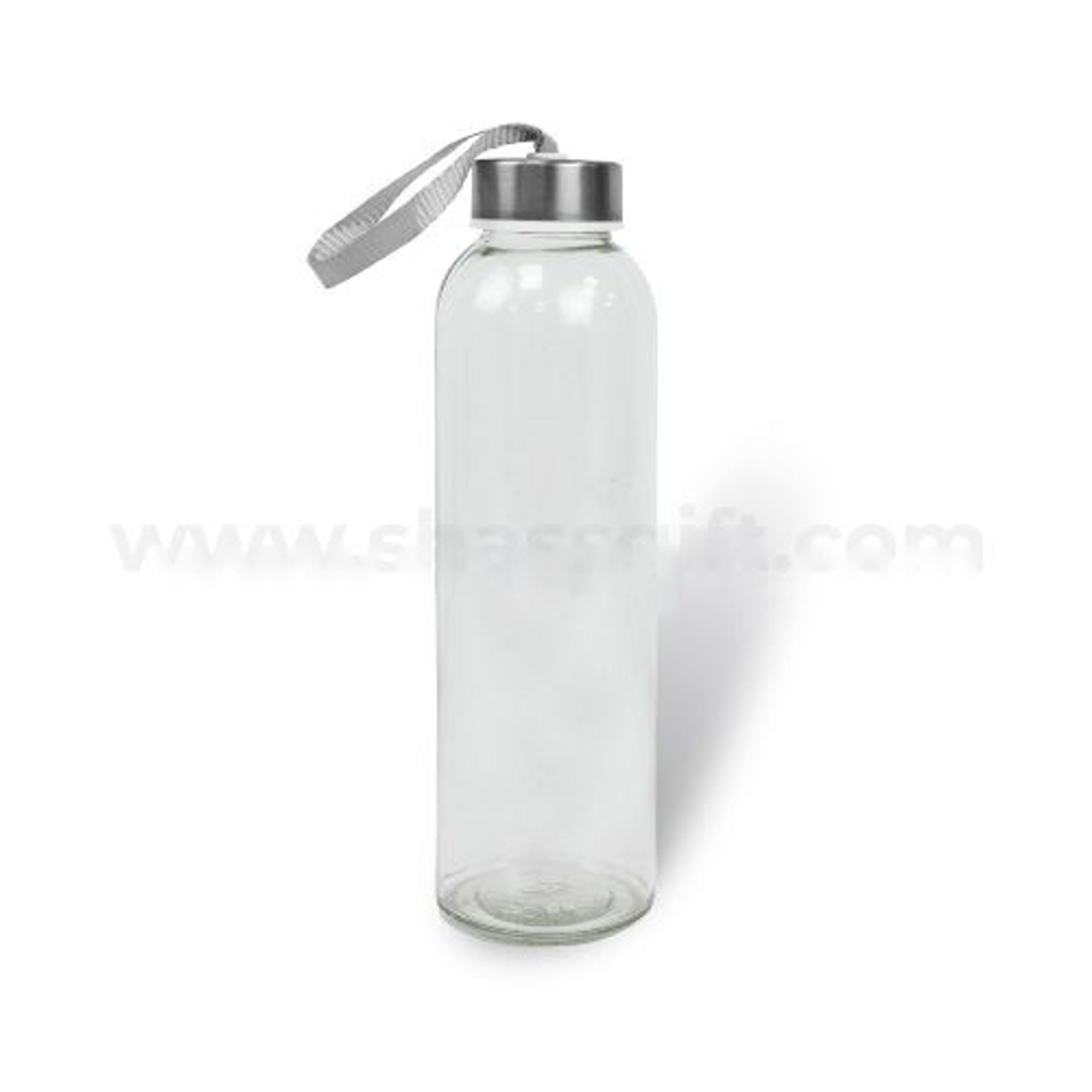 Sleek & Eco-Friendly Clear Glass Water Bottle