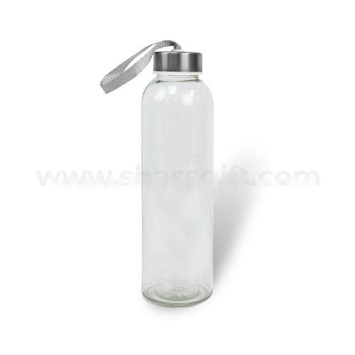 Sleek & Eco-Friendly Clear Glass Water Bottle