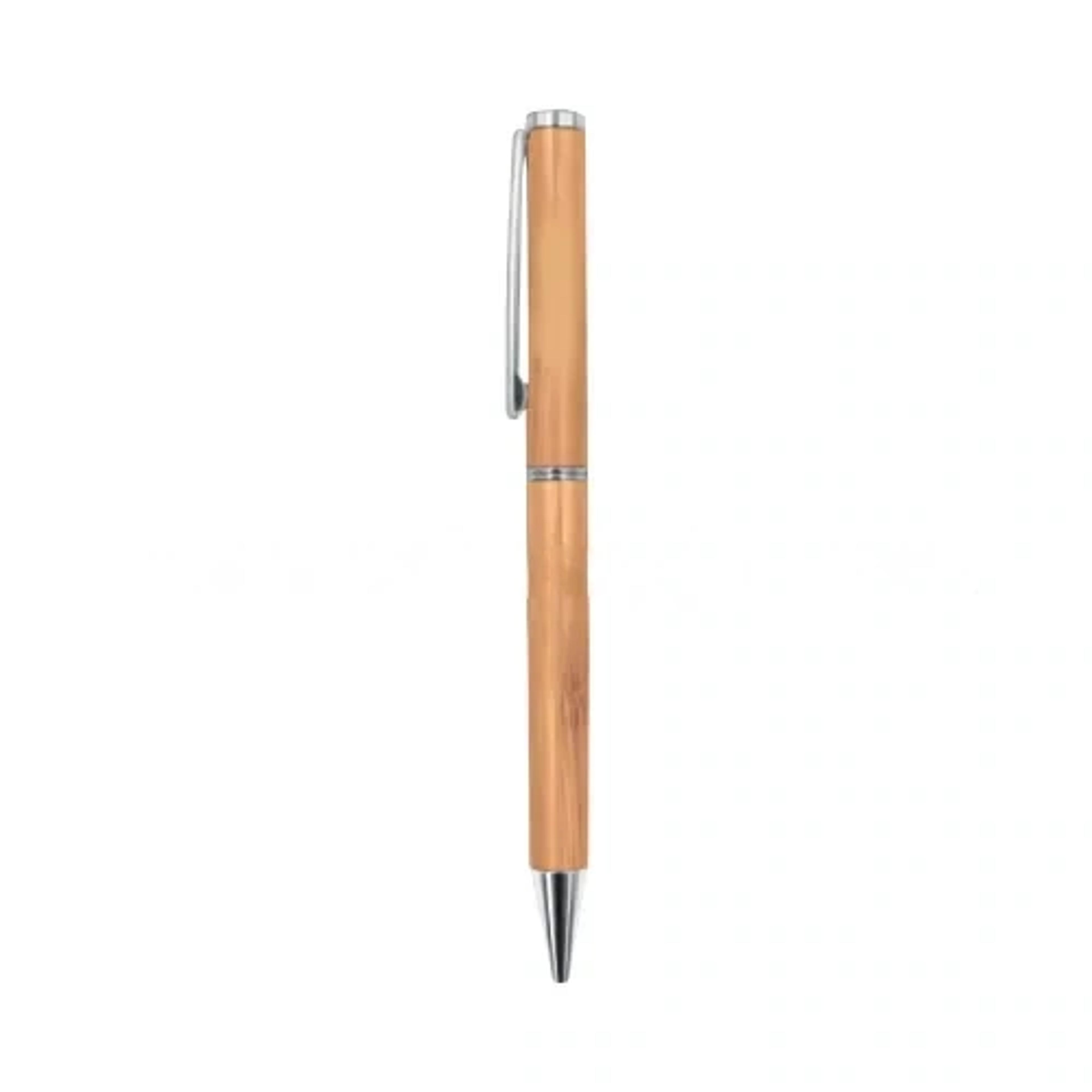Bamboo Pen With Clip