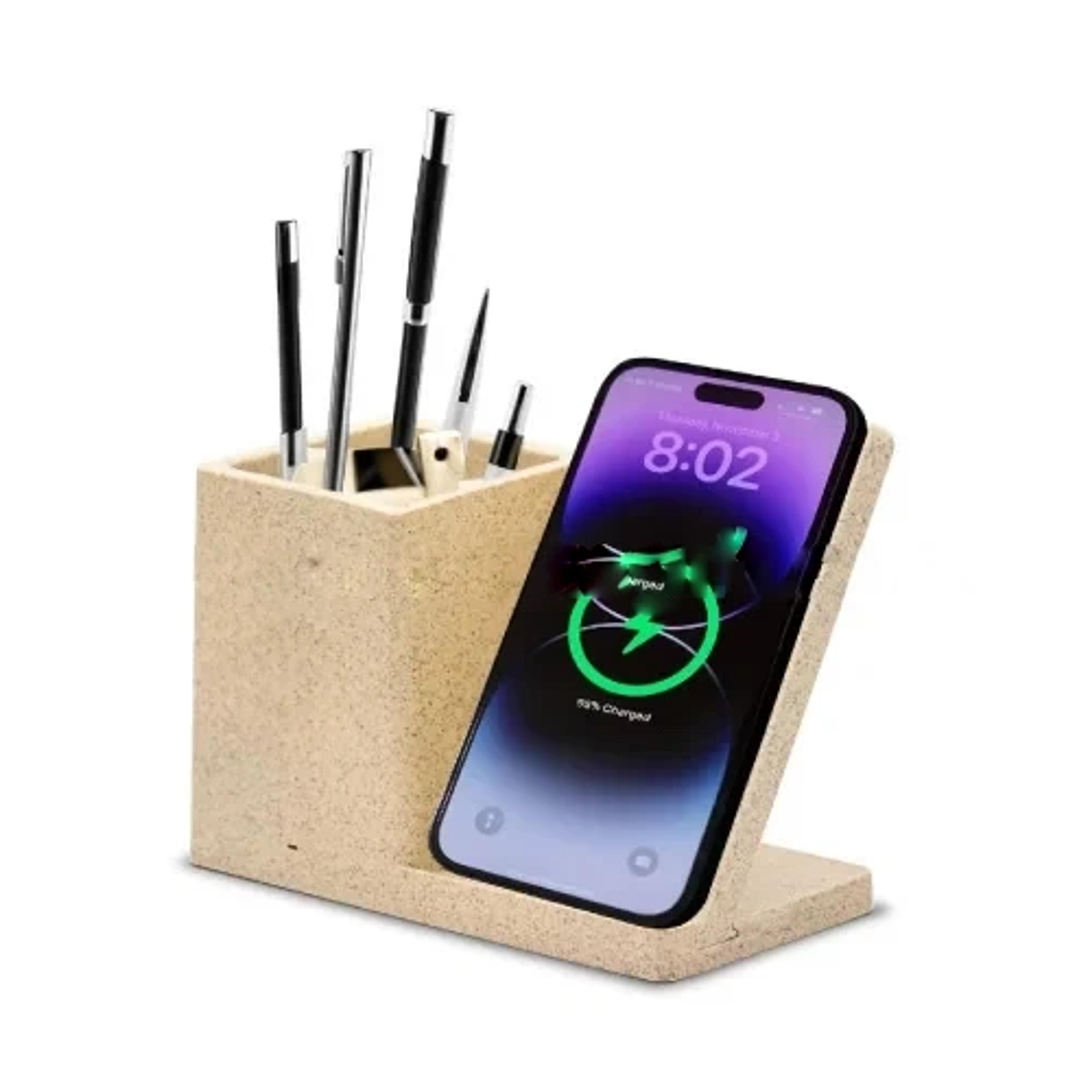 Wheat Straw Bamboo Wireless Charger