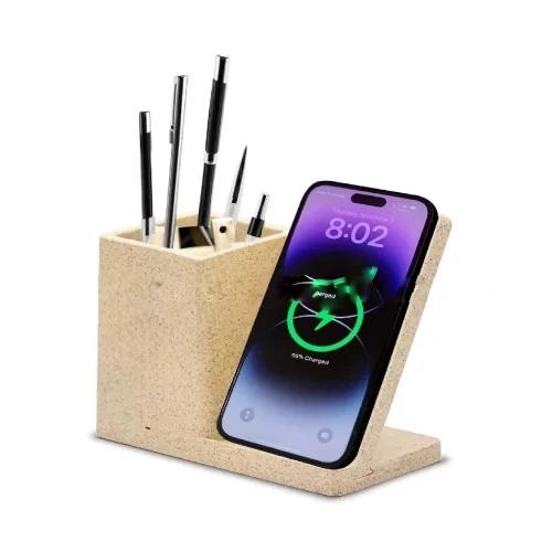 Wheat Straw Bamboo Wireless Charger