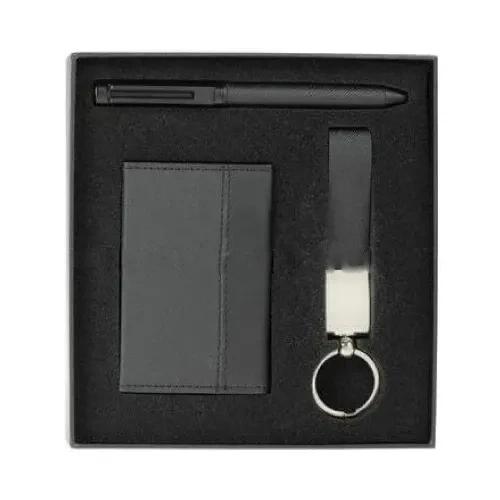 Gift Set Card Holder, Key Chain And Pen