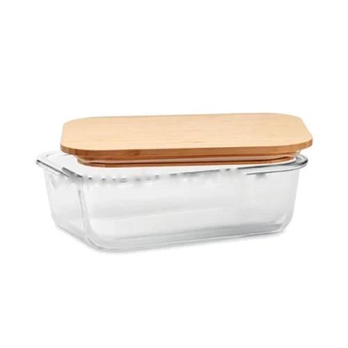 Glass Lunch box with Bamboo Lid