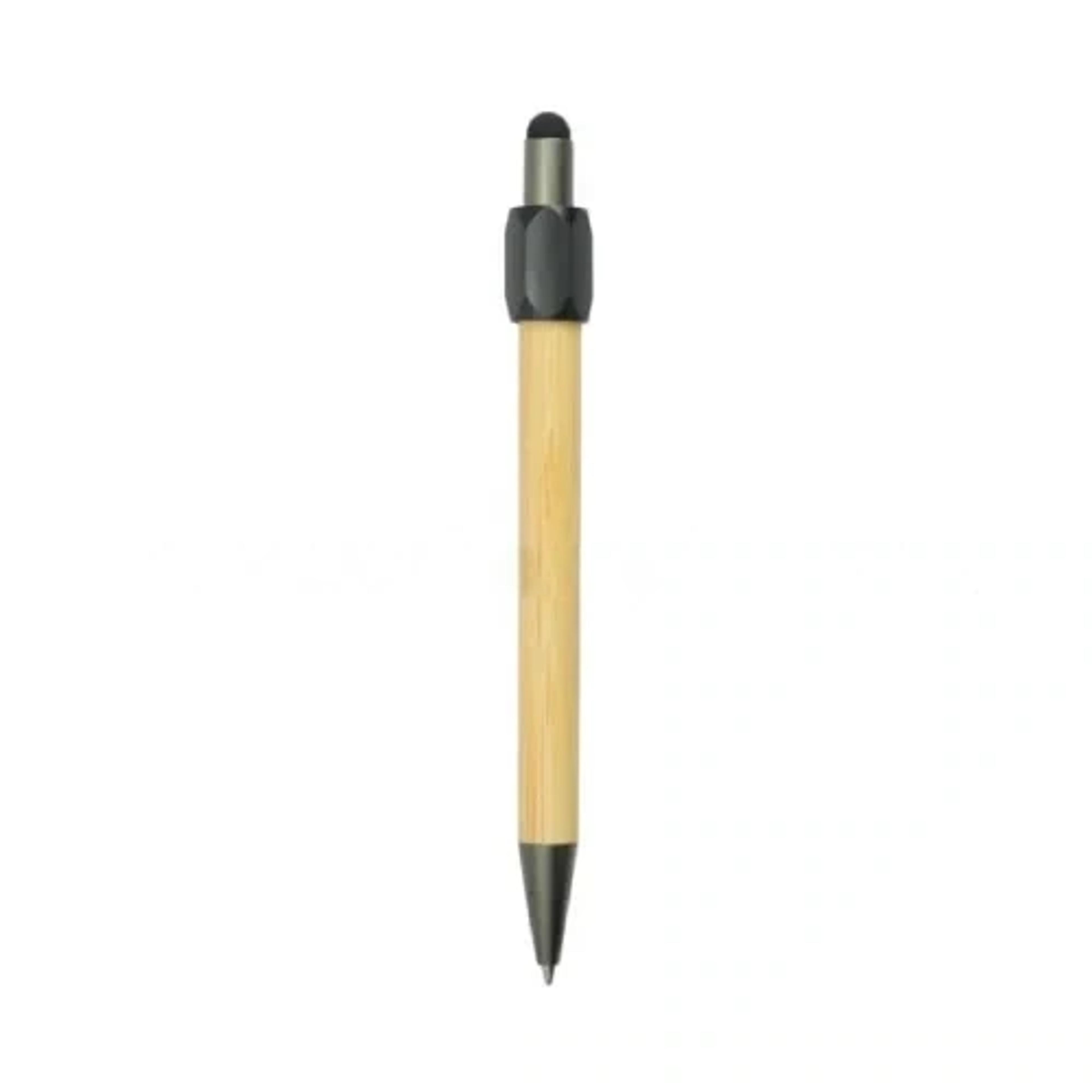 Eco Friendly Bamboo Spinner Pen with Stylus