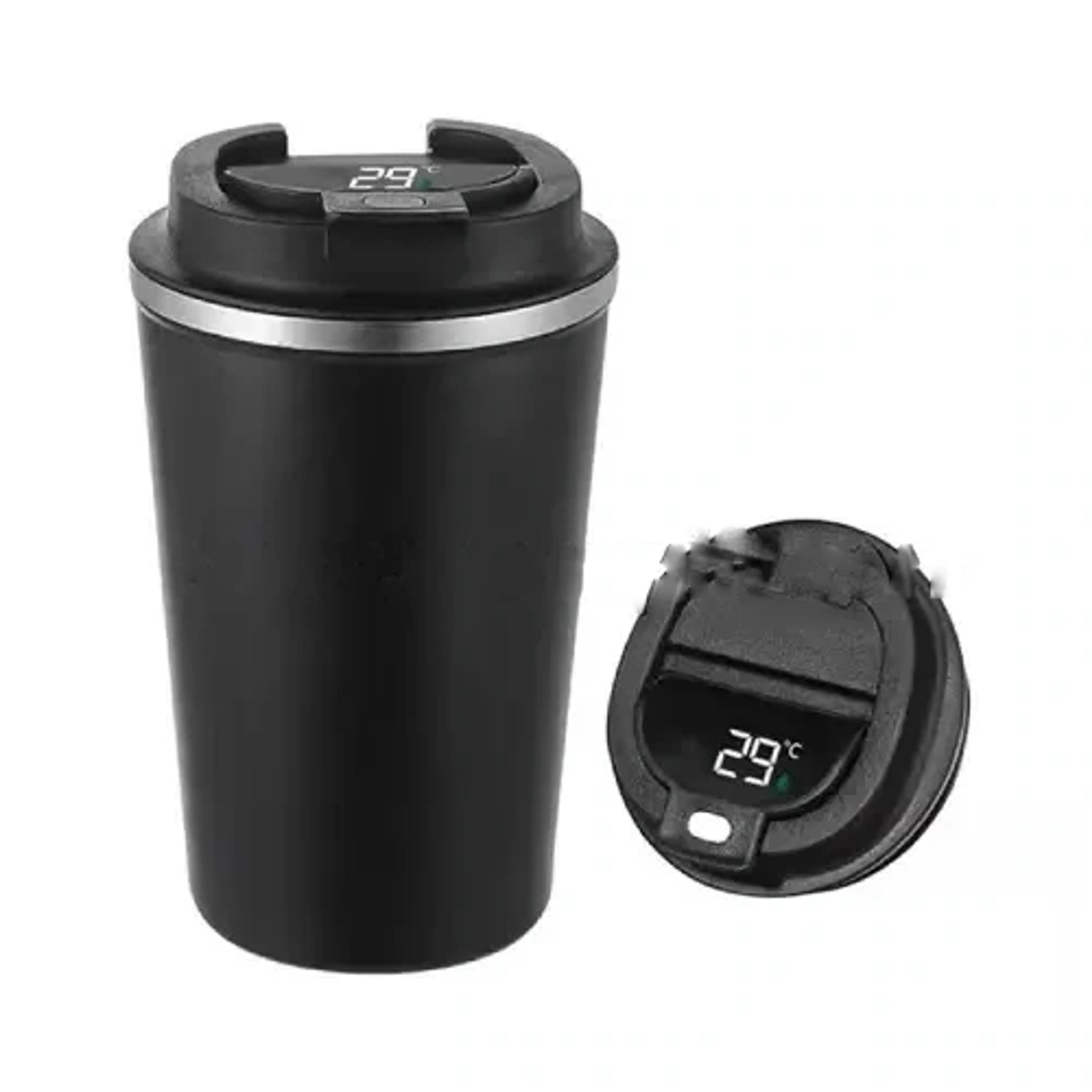 Double Wall Insulated Coffee Mug with Temperature Display