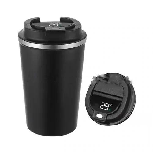 Double Wall Insulated Coffee Mug with Temperature Display