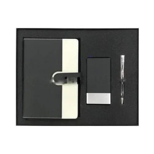 A5 Notebook, Powerbank And Pen Gift Set