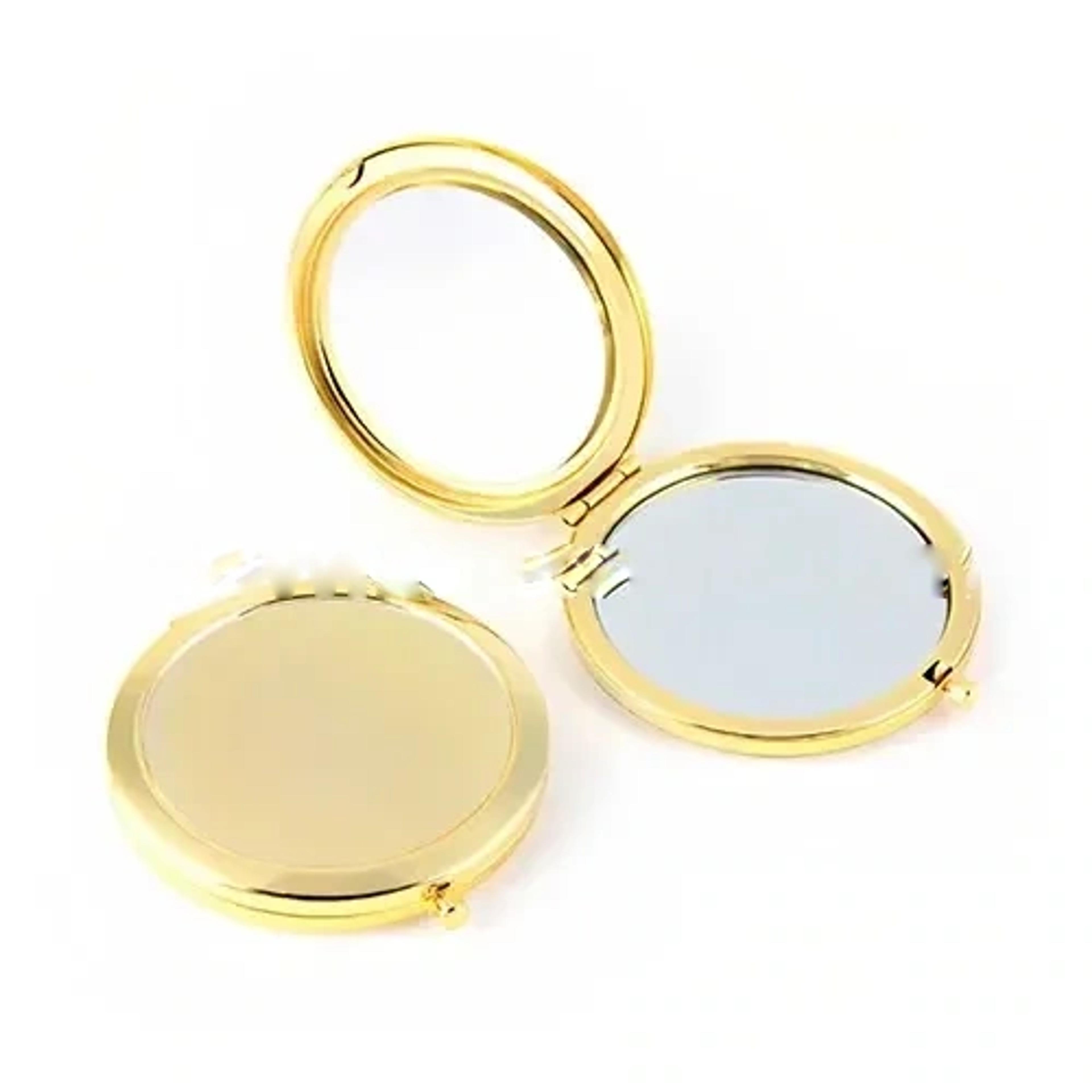 Compact Mirror In Gold Color