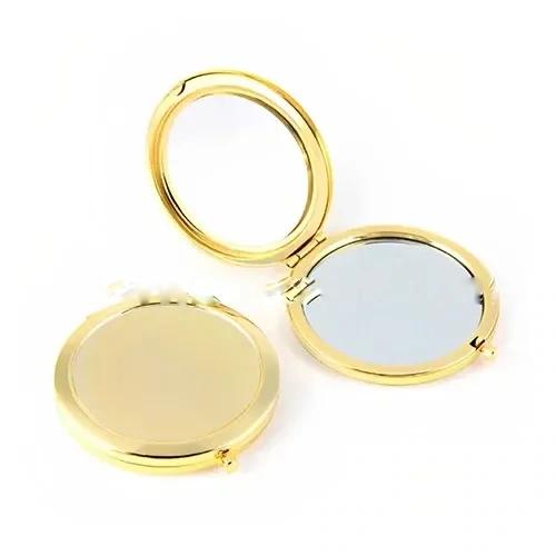Compact Mirror In Gold Color