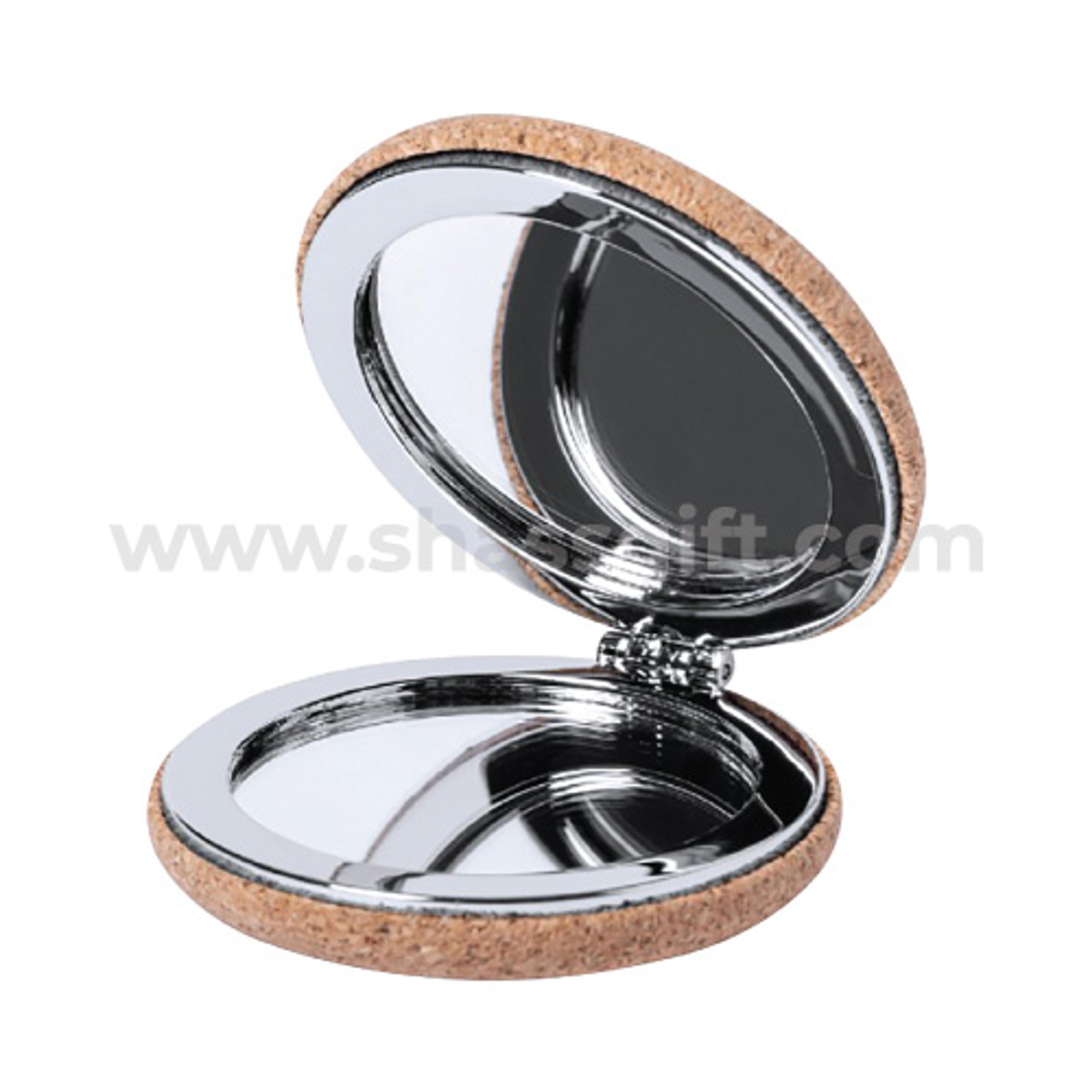 Round Pocket Mirror in Cork