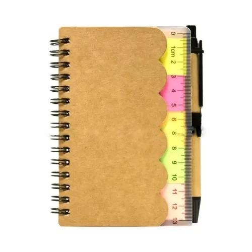 A6 Craft Notebook With Scale Pen And Post It