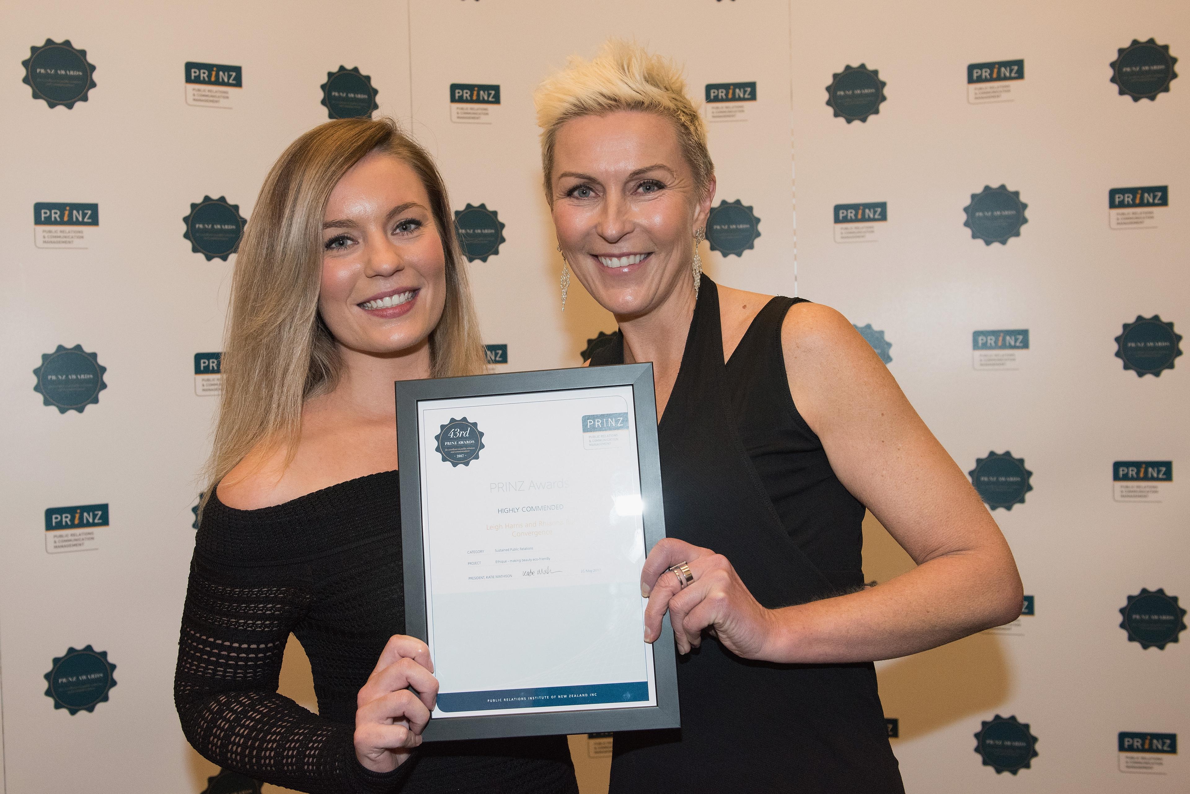Highly commended for sharing story of ethical beauty brand
