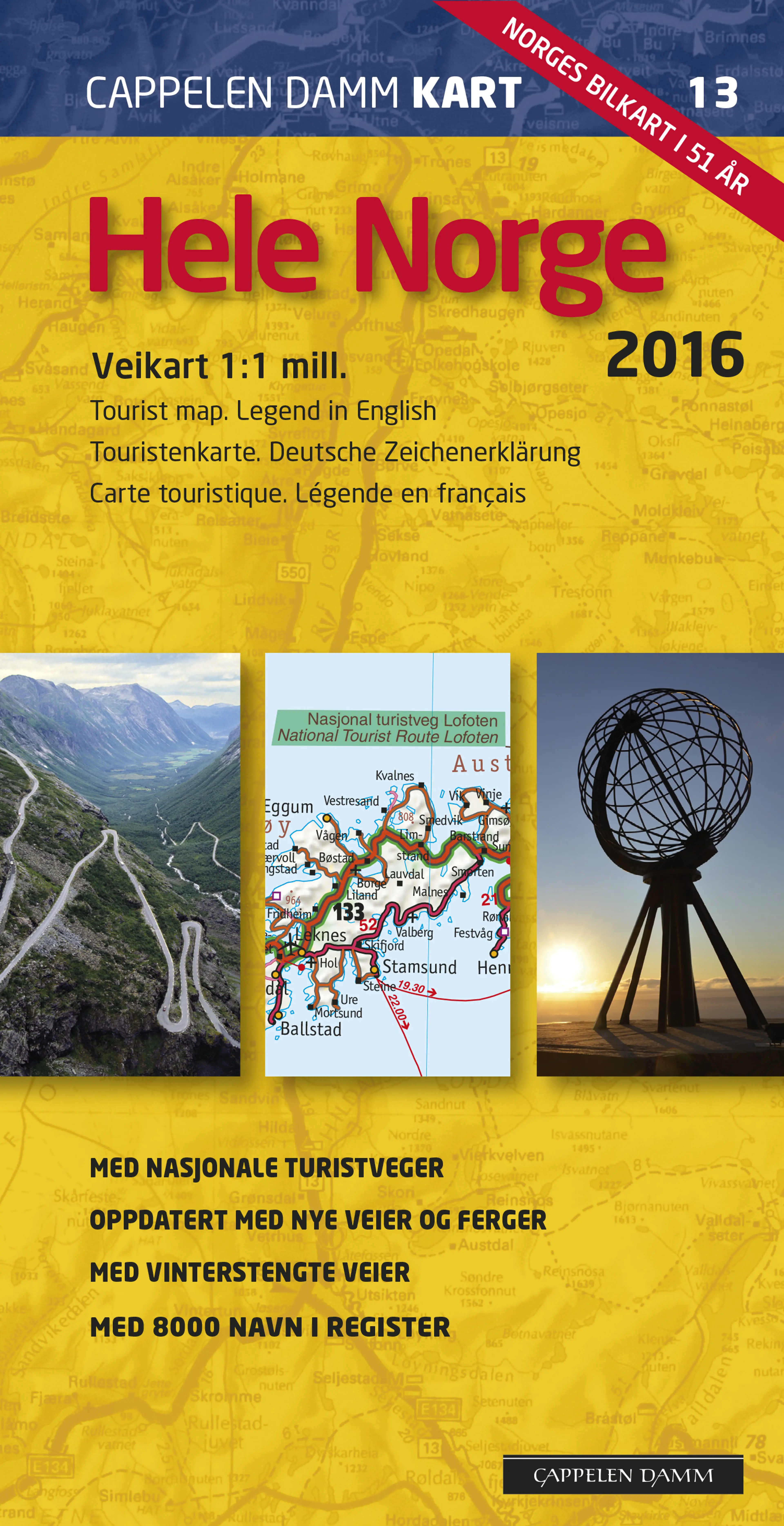 Omslag CK 13 Hele Norge 2016 (Kart)