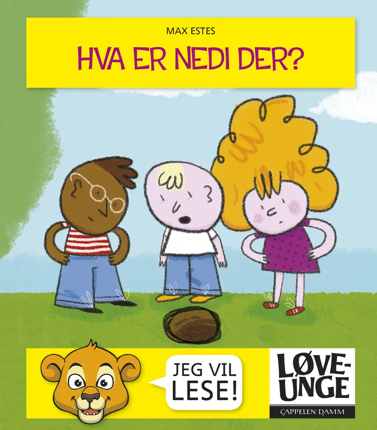 Omslag Løveunge - Hva er nedi der? av Max Estes (Innbundet)
