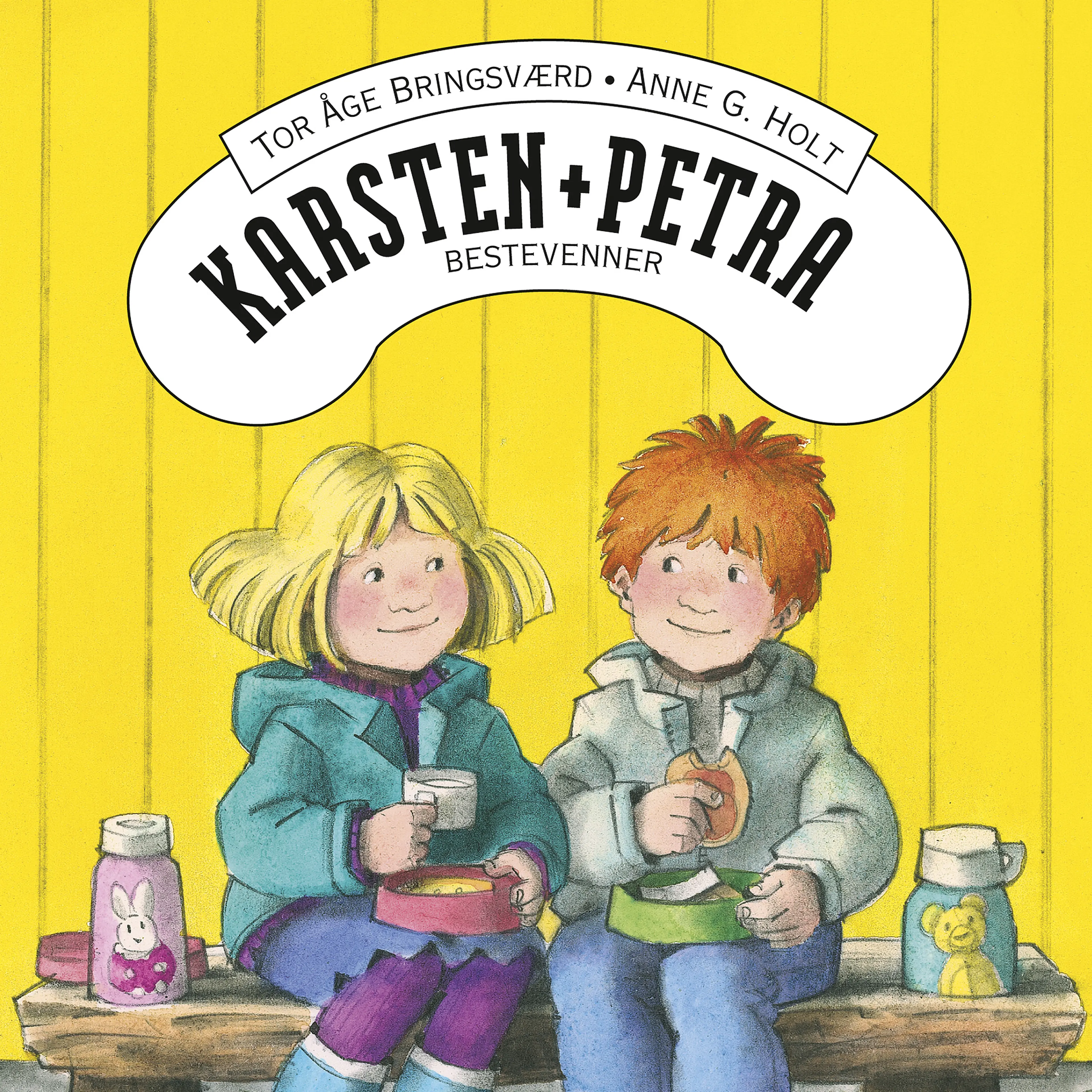 Omslag Karsten og Petra er bestevenner av Tor Åge Bringsværd (Lydbok)