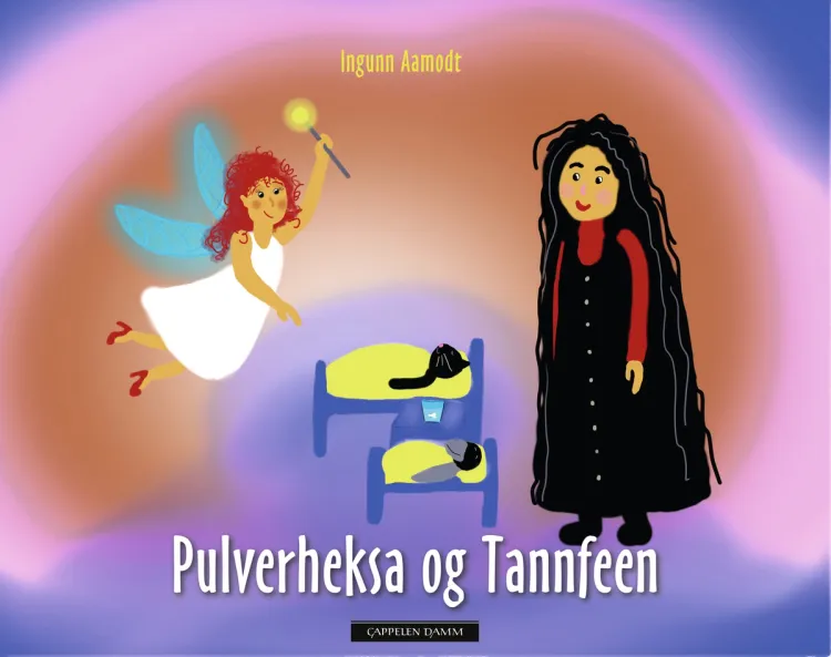 Omslag Pulverheksa og tannfeen av Ingunn Aamodt (Ebok)