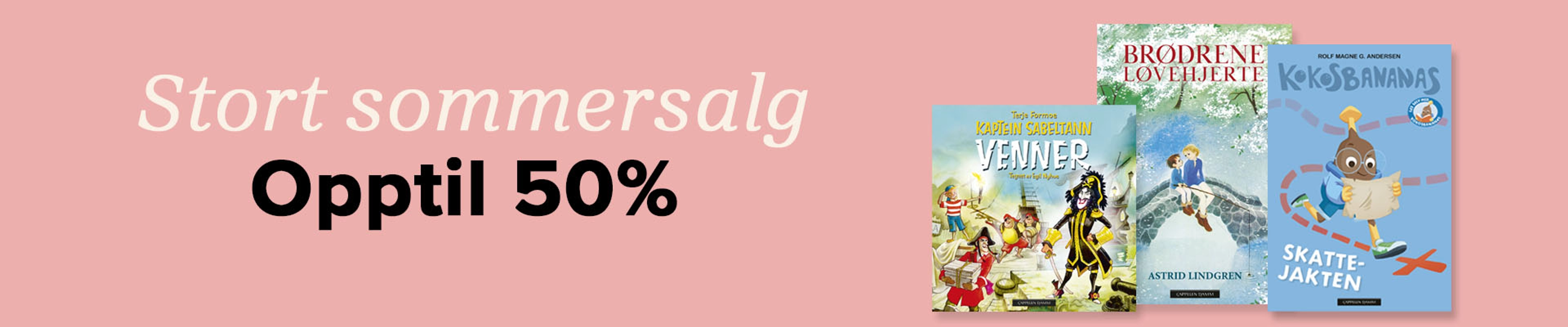 Stort sommersalg - Opptil 50%
