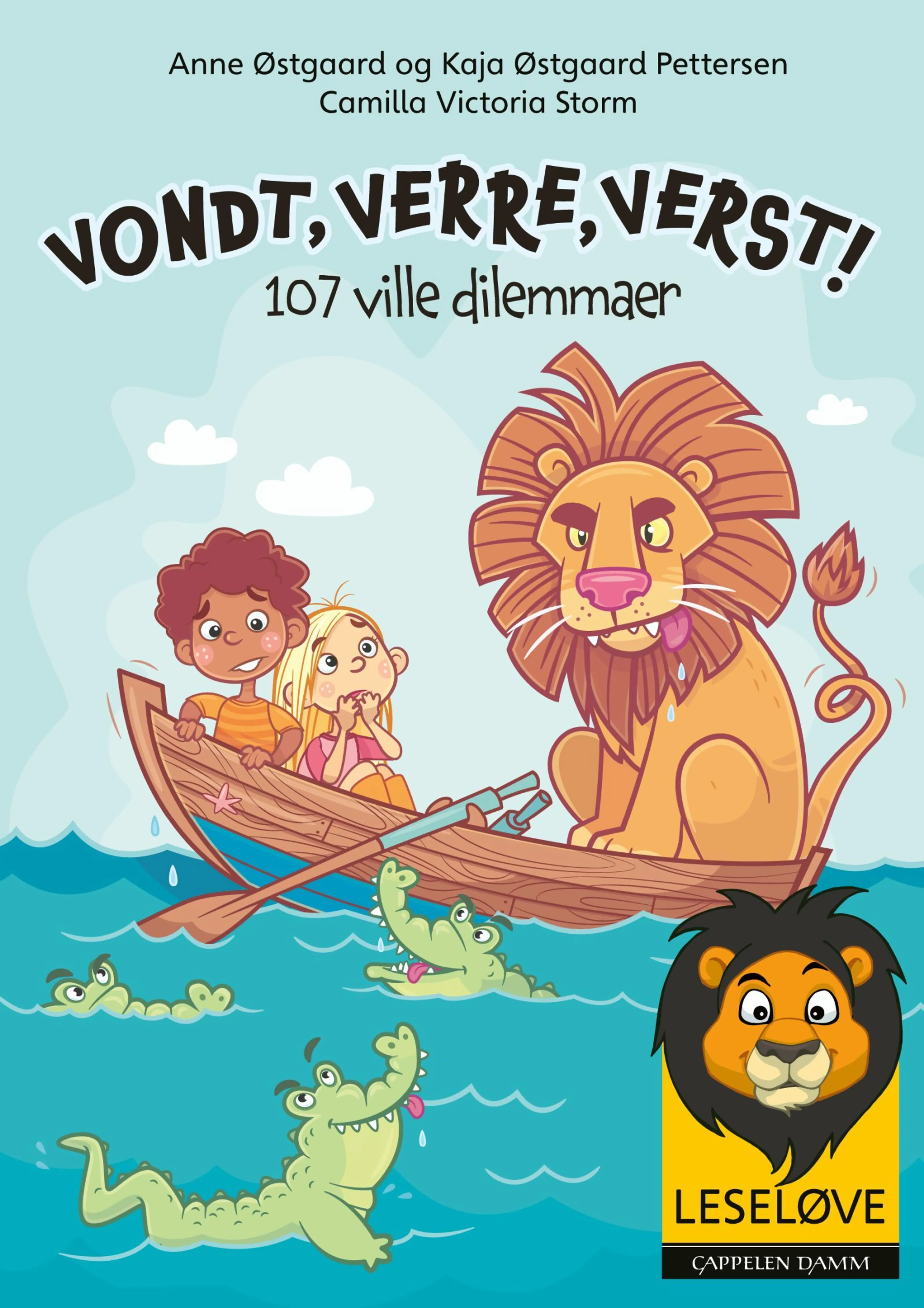 Omslag Leseløve - Vondt, verre, verst? av Anne Østgaard og Kaja Østgaard Pettersen (Innbundet)