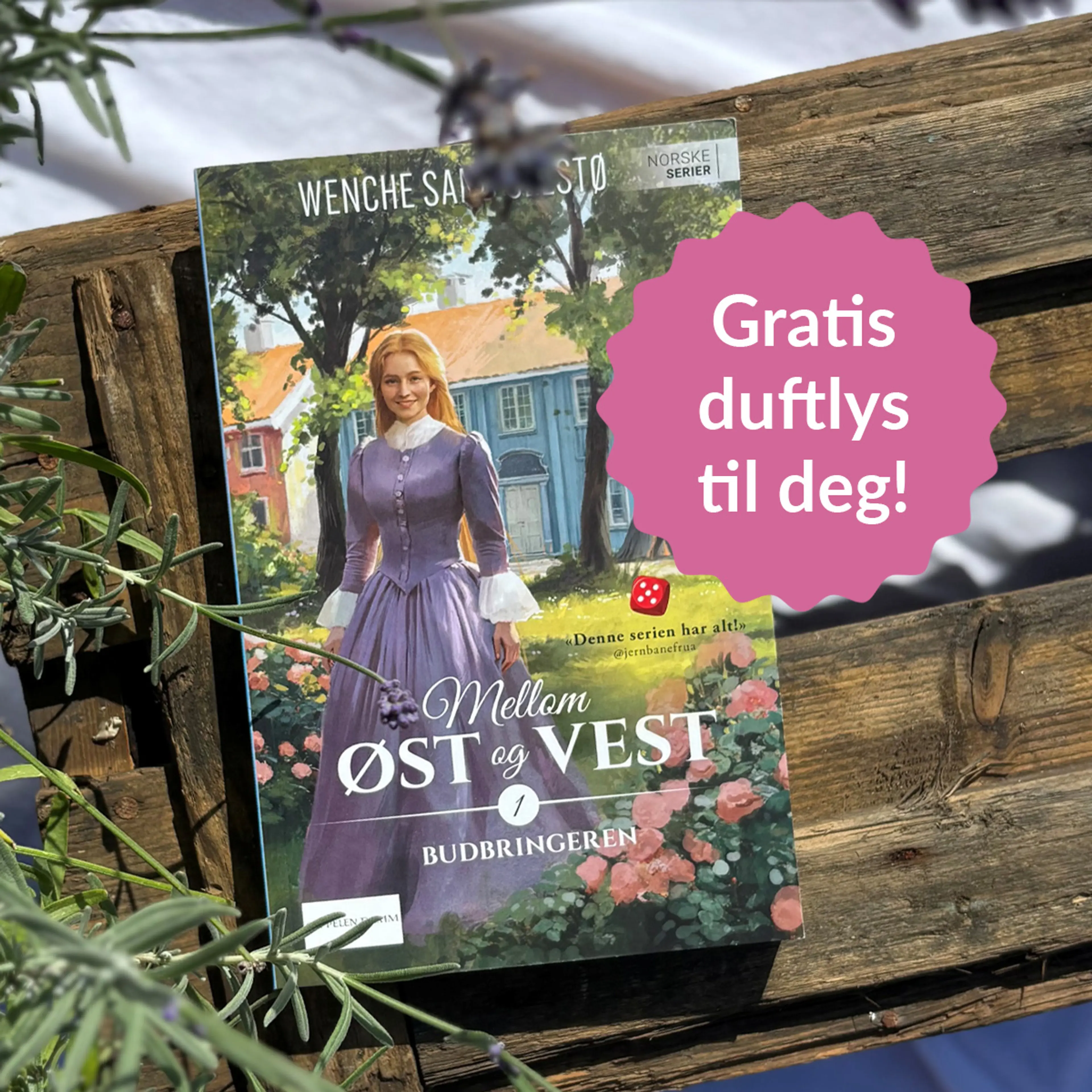 Foto av første bok i serien Mellom øst og vest