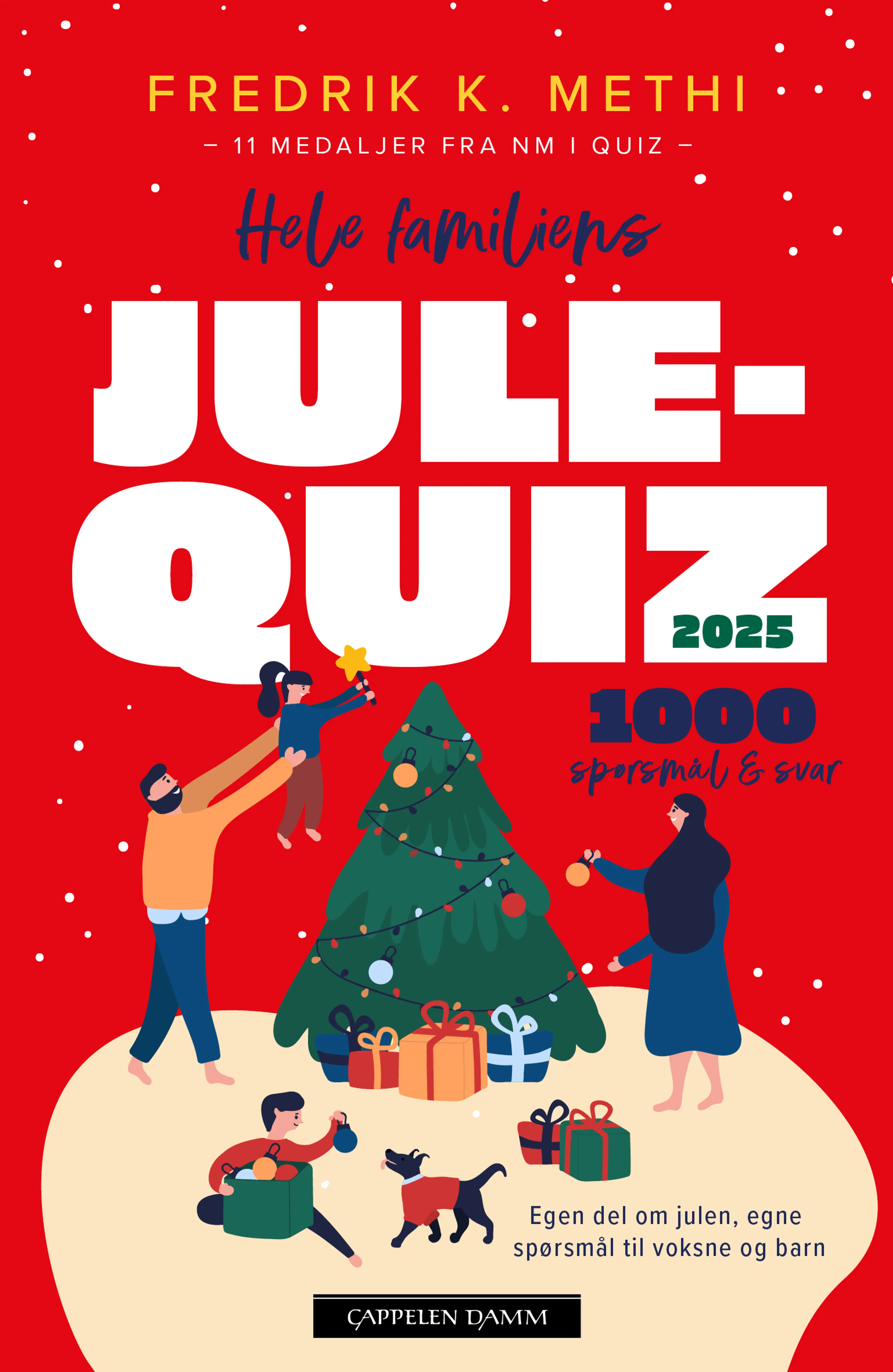 Omslag Hele familiens julequiz 2025 av Fredrik K. Methi (Heftet)