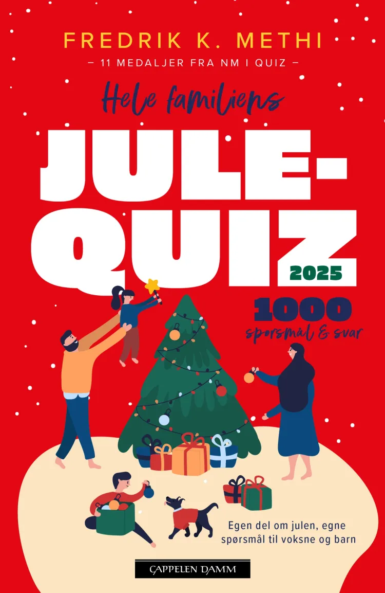 Omslag Hele familiens julequiz 2025 av Fredrik K. Methi (Heftet)