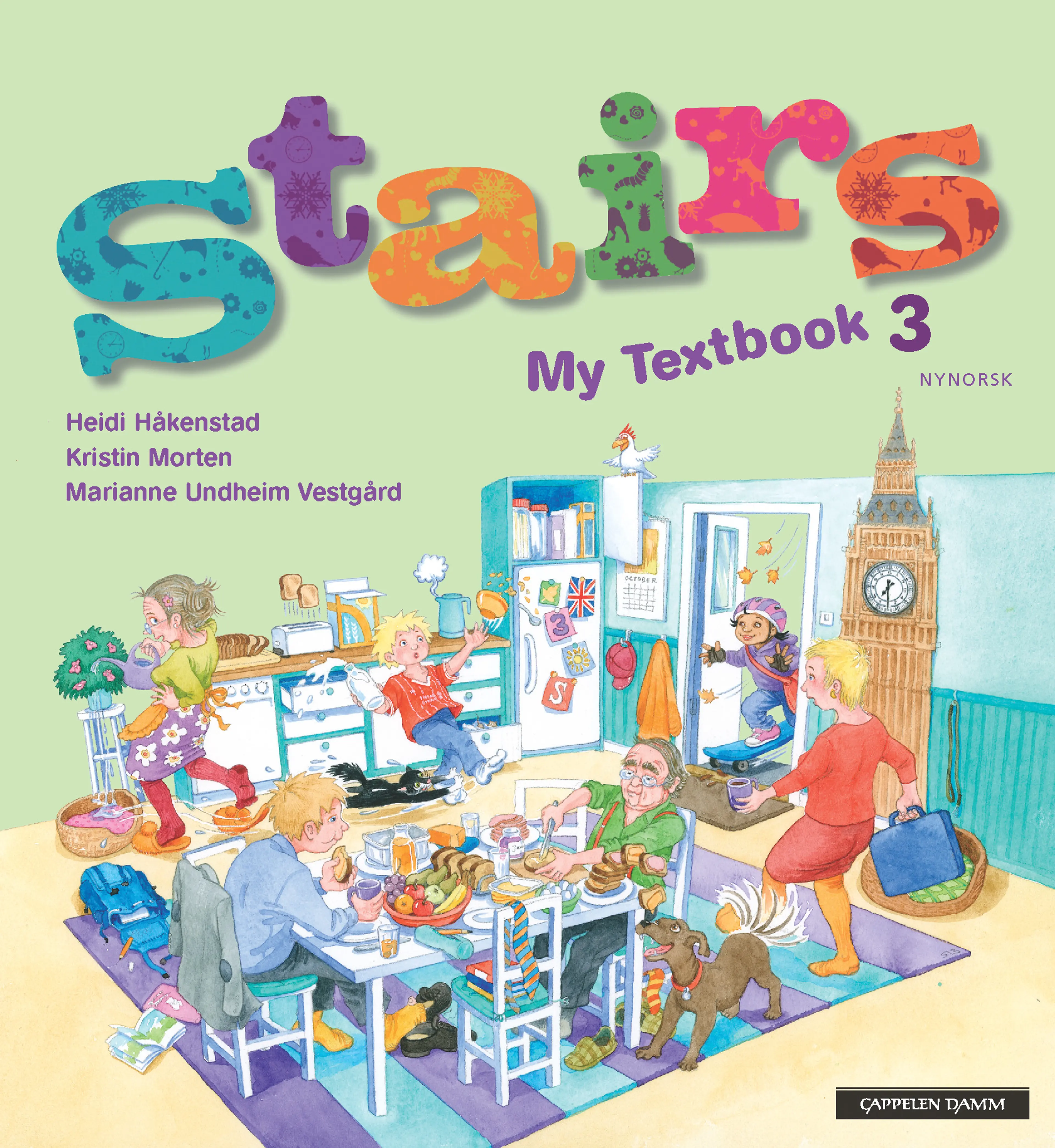 Omslag Stairs 3 Utgåve 2 My Textbook av Heidi Håkenstad, Kristin Morten og Marianne Undheim Vestgård (Innbundet)