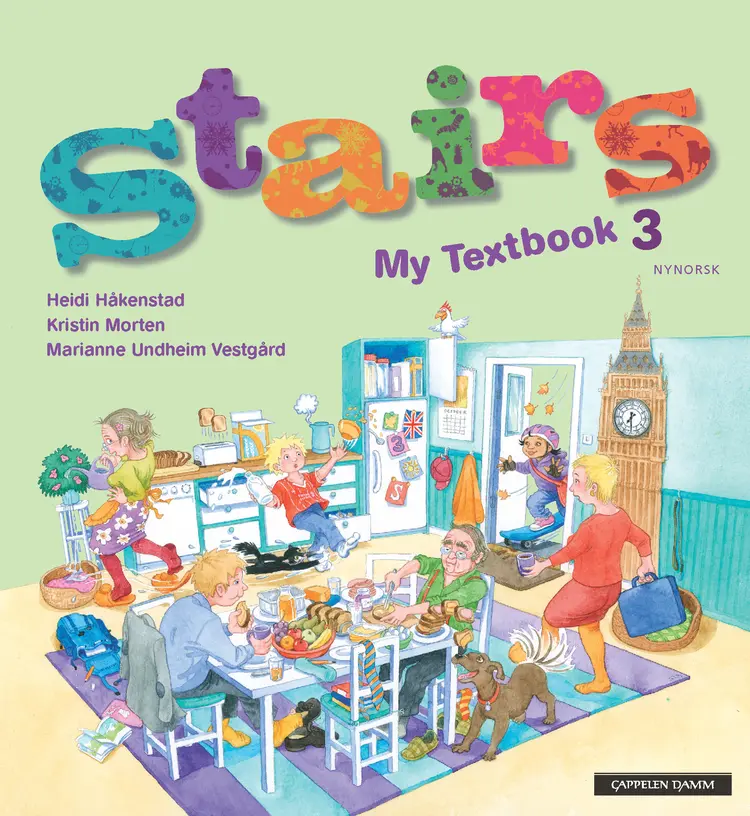 Omslag Stairs 3 Utgåve 2 My Textbook av Heidi Håkenstad, Kristin Morten og Marianne Undheim Vestgård (Innbundet)