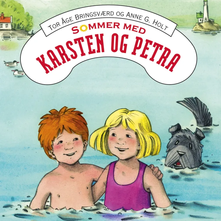 Omslag Sommer med Karsten og Petra - flere sommerhistorier av Tor Åge Bringsværd (Lydbok)