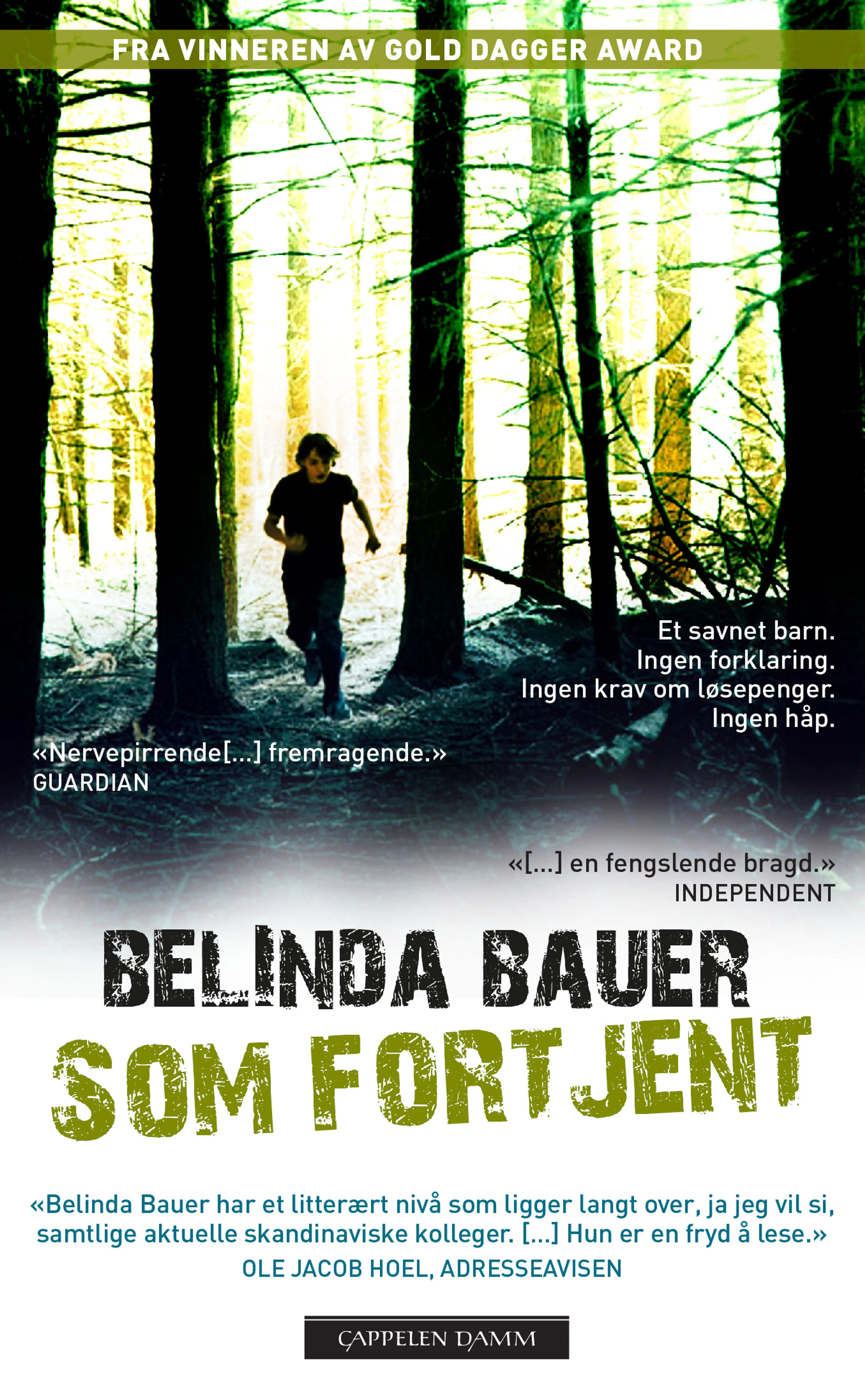 Omslag Som fortjent av Belinda Bauer (Heftet)