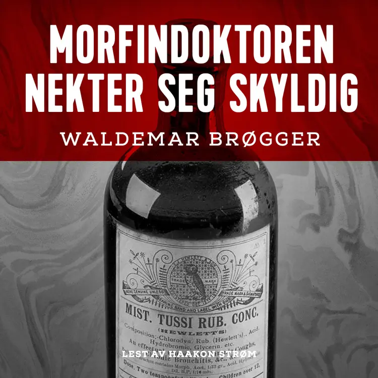 Omslag Morfindoktoren nekter seg skyldig av Waldemar Brøgger (Lydbok)