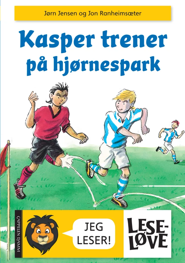 Omslag Kasper trener på hjørnespark av Jørn Jensen (Innbundet)