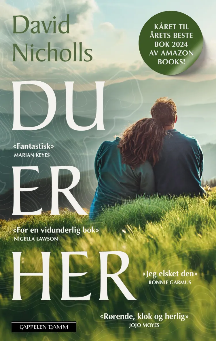 Omslag Du er her av David Nicholls (Heftet)