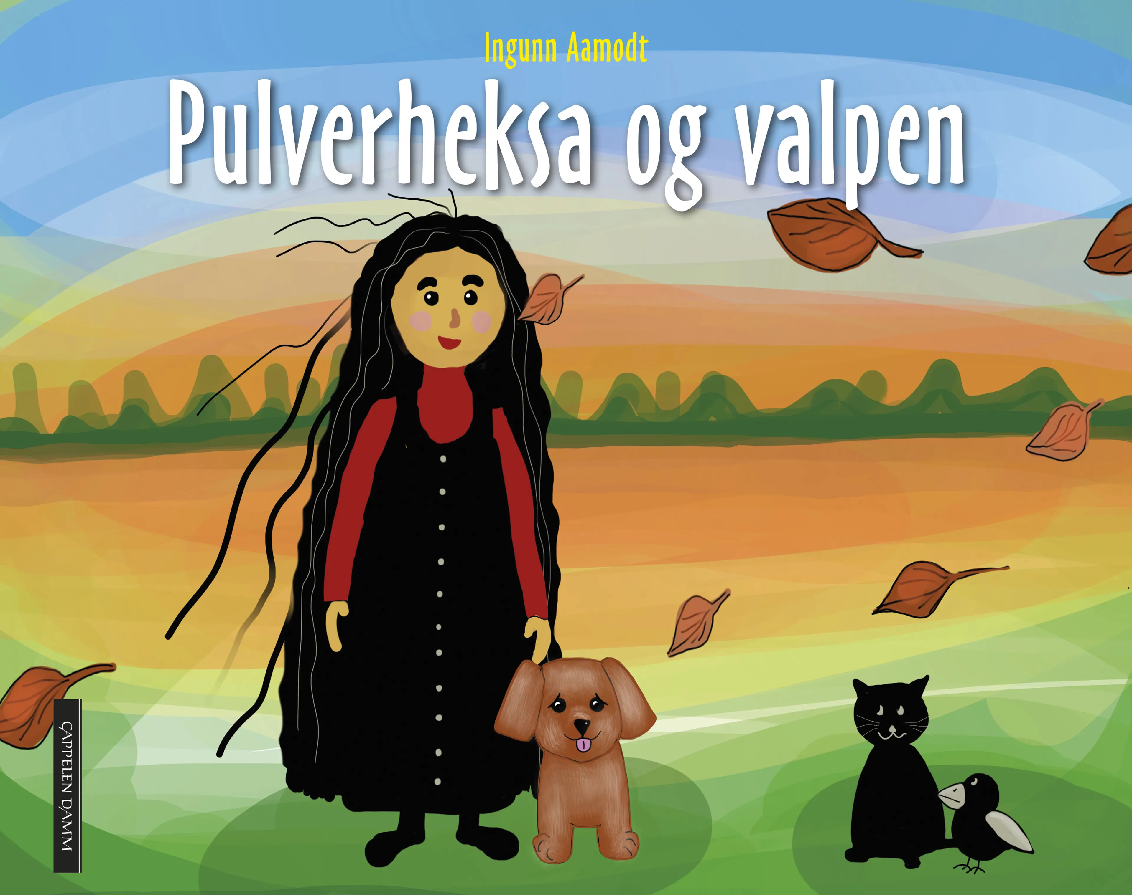 Omslag Pulverheksa og valpen av Ingunn Aamodt (Innbundet)