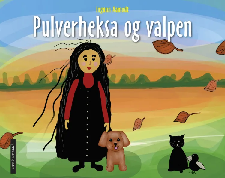 Omslag Pulverheksa og valpen av Ingunn Aamodt (Innbundet)