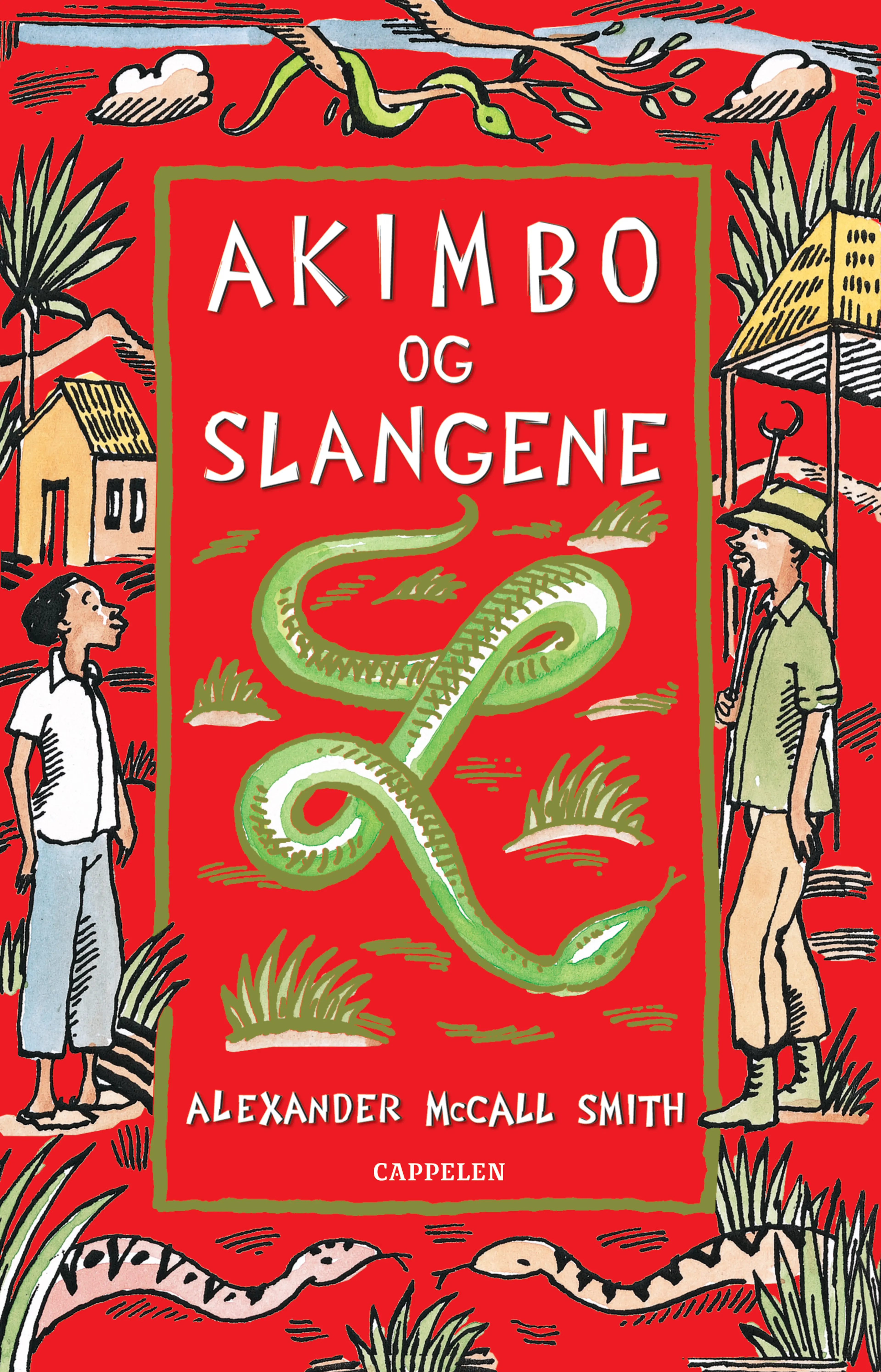 Omslag Akimbo og slangene av Alexander McCall Smith (Innbundet)