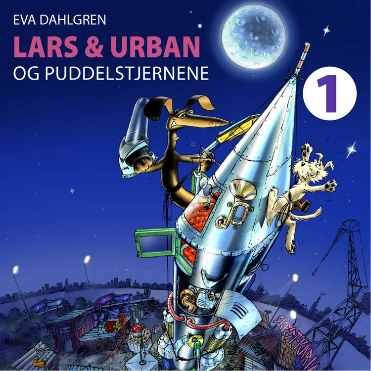 Omslag Lars og Urban og Puddelstjernene av Eva Dahlgren (Nedlastbar lydbok)