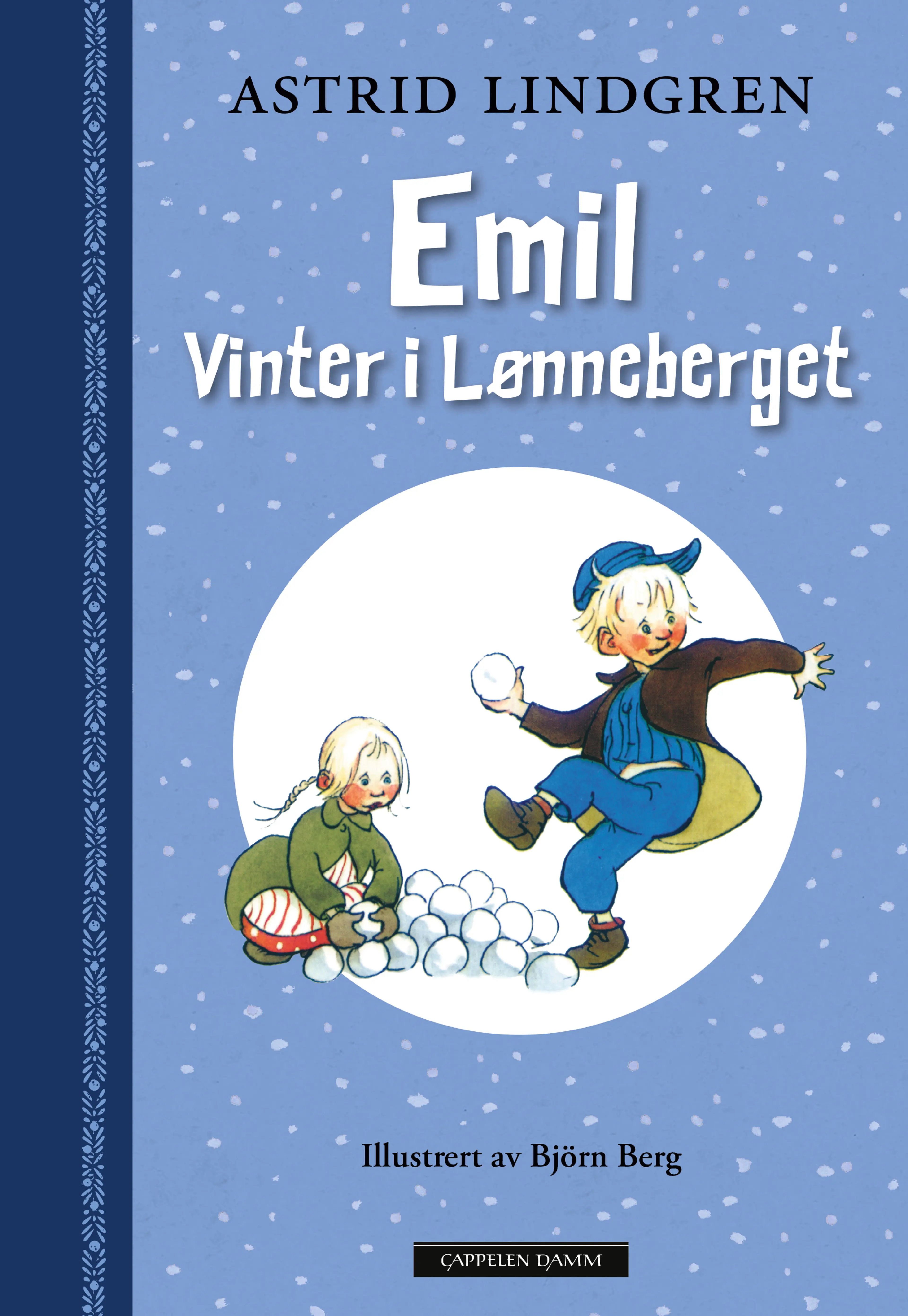 Omslag Emil - vinter i Lønneberget av Astrid Lindgren (Innbundet)