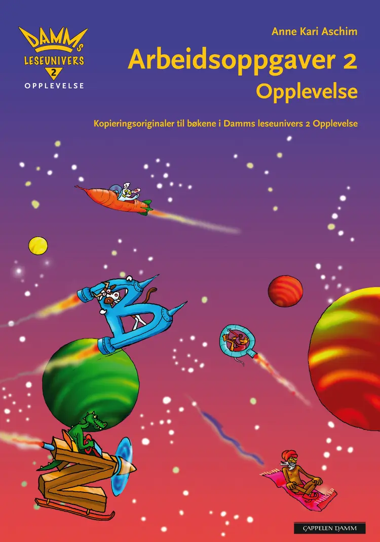 Omslag Damms leseunivers 2 Opplevelse: Arbeidsoppgaver av Anne Kari Aschim (Heftet)