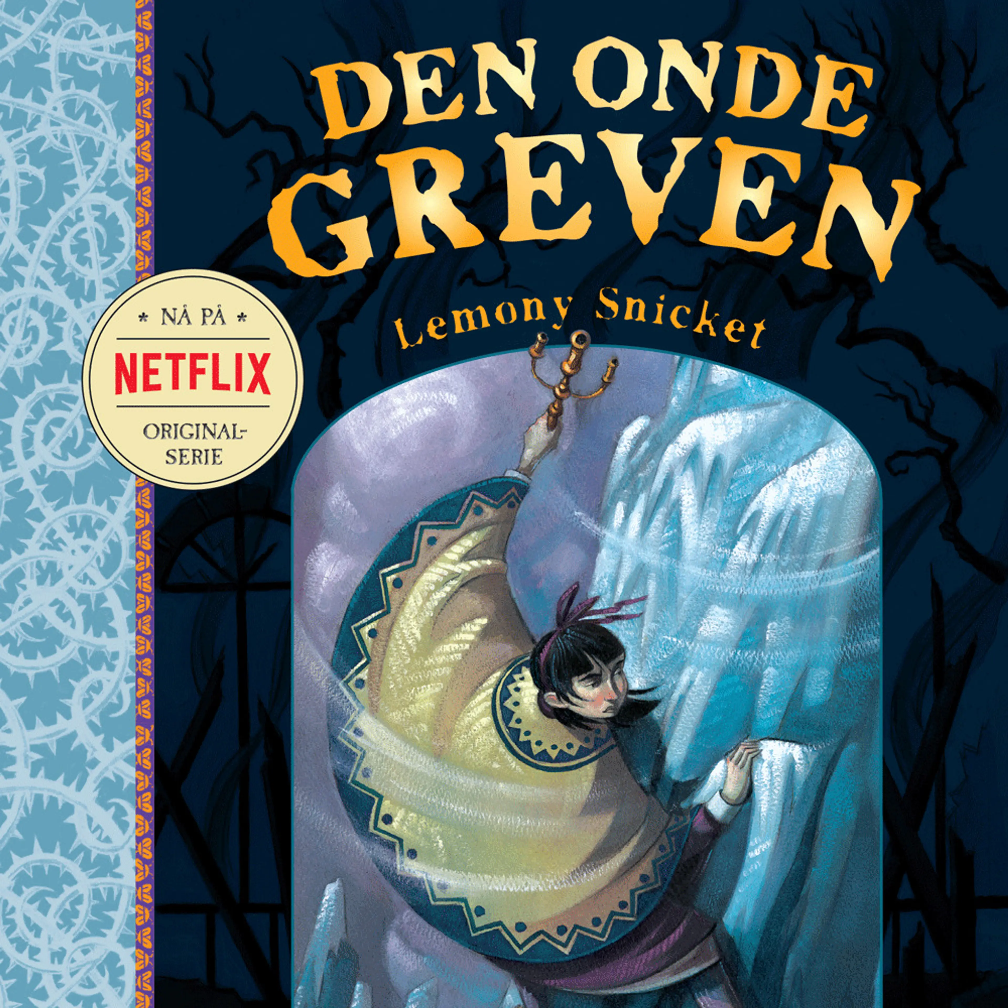 Omslag Den frosne fossen av Lemony Snicket (Lydbok)
