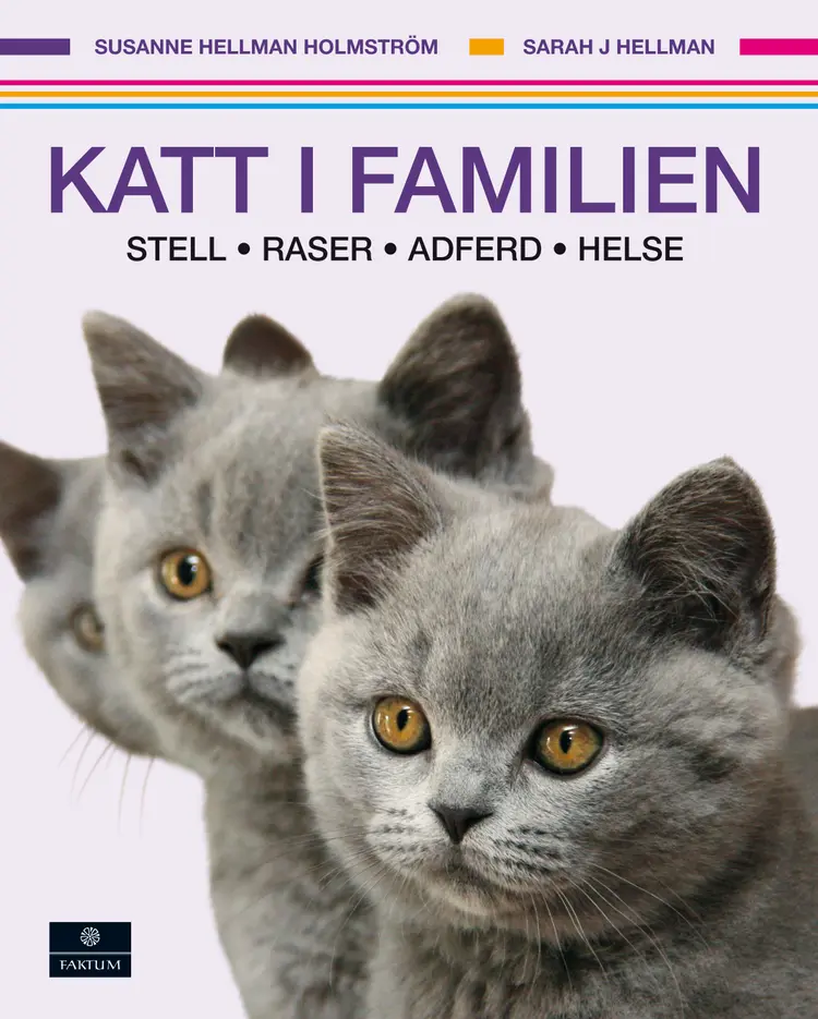Omslag Katt i familien av Susanne Hellman Holmström og Sarah J Hellman (Innbundet)