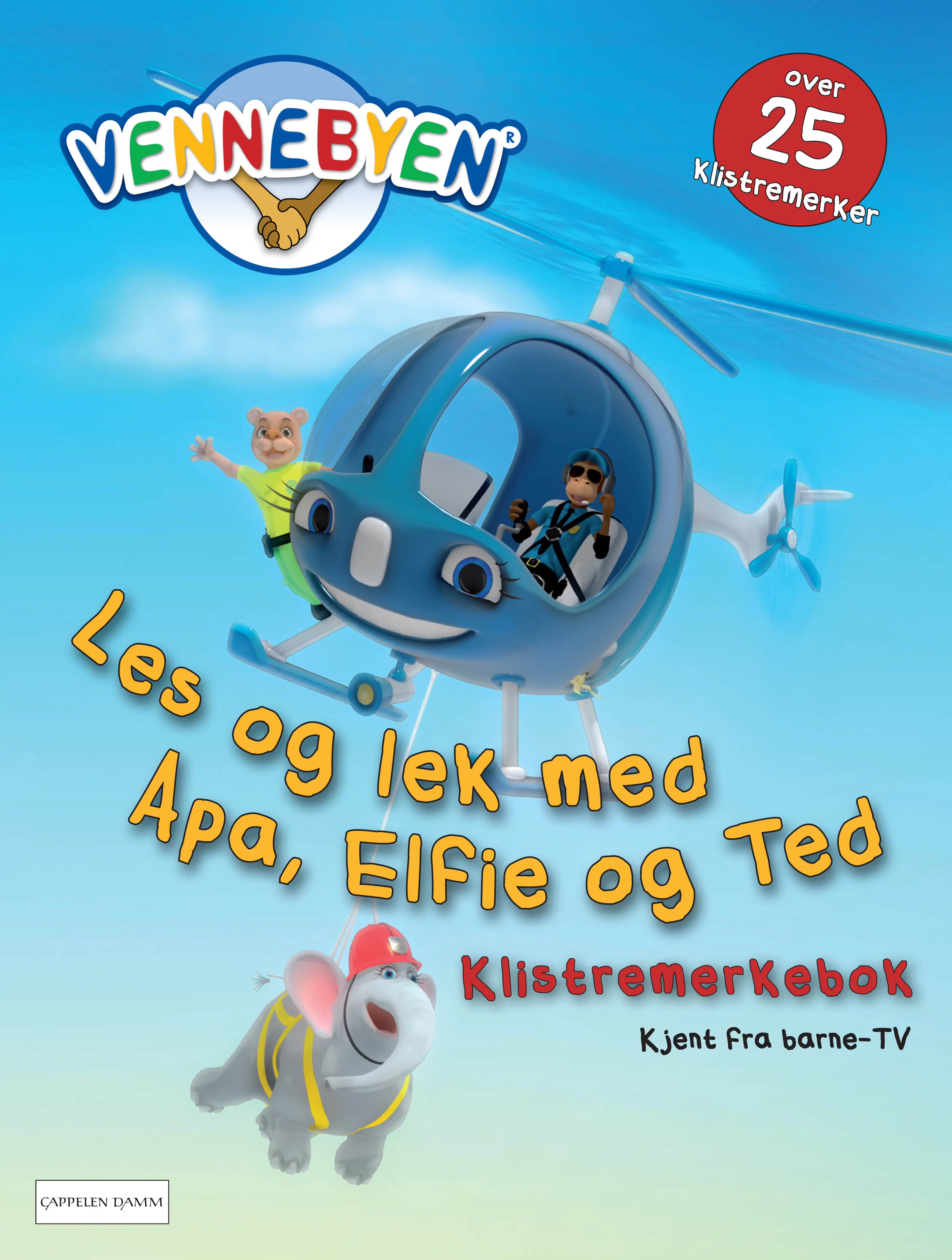 Omslag Vennebyen - Les og lek med Apa, Elfie og Ted av Creacon Entertainment AS (Heftet)